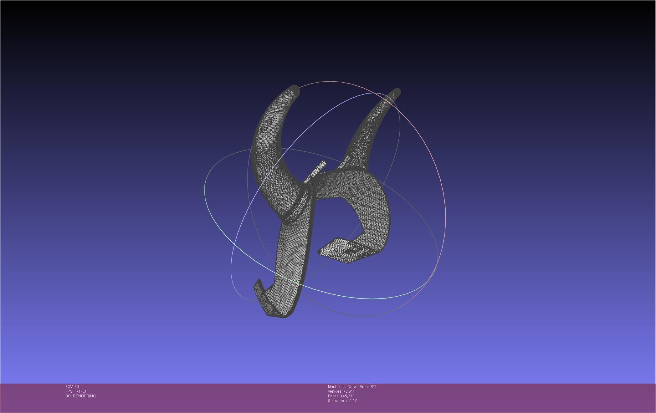 Marvel Loki Crown Small 3D print model_8