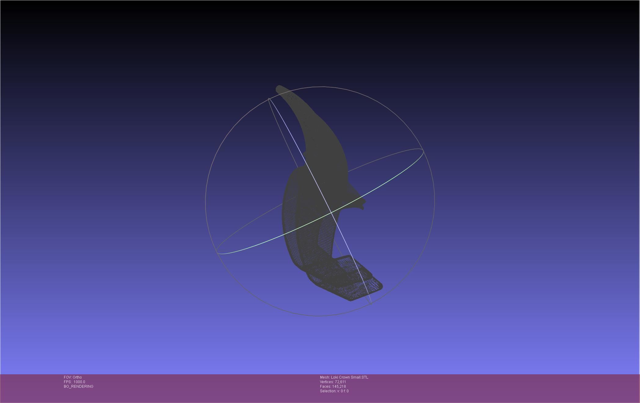 Marvel Loki Crown Small 3D print model_64