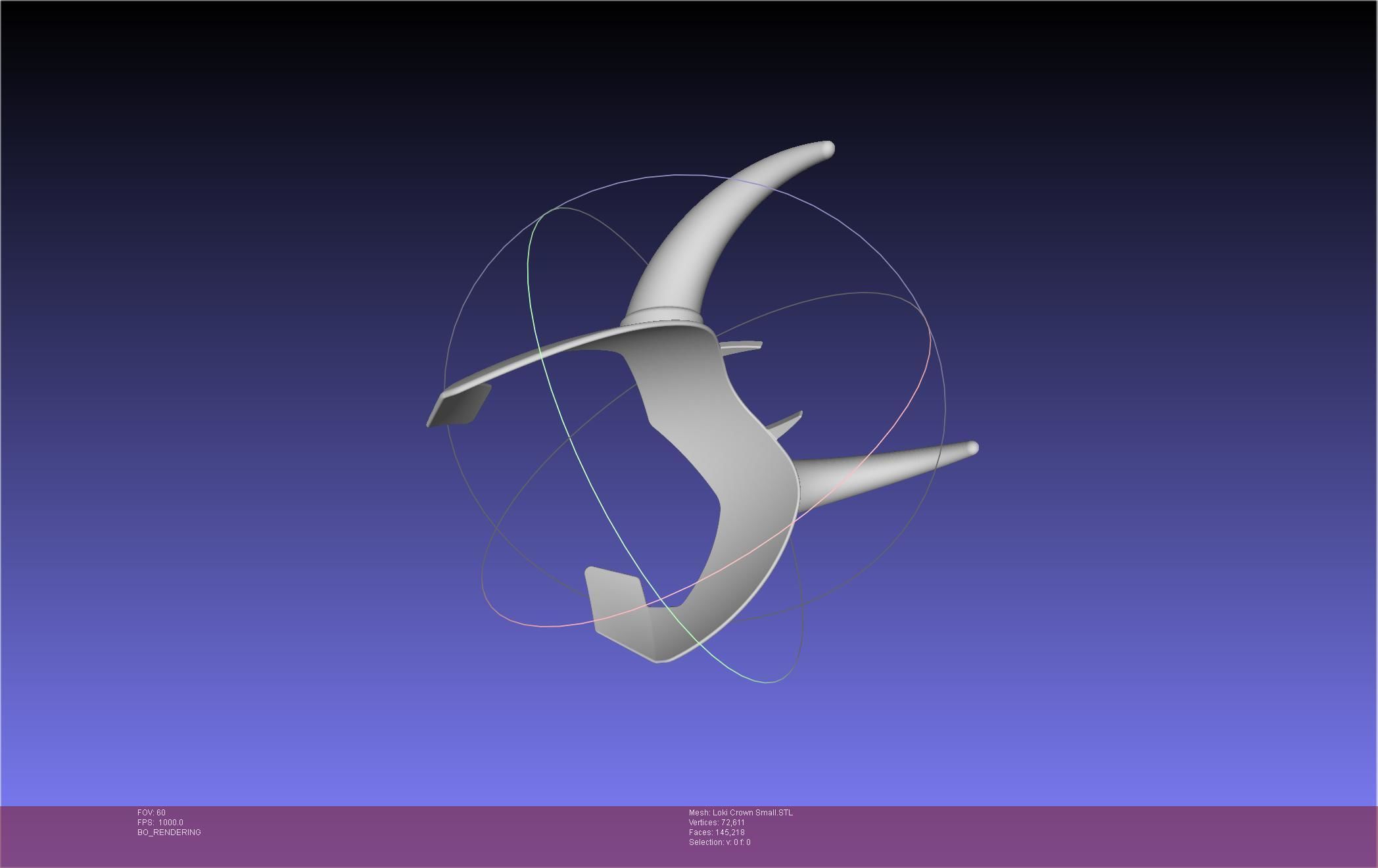 Marvel Loki Crown Small 3D print model_53