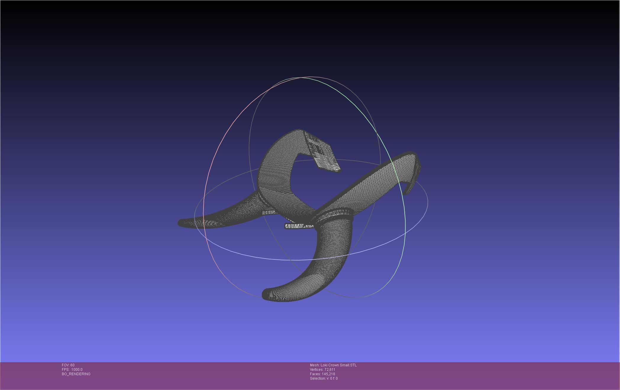 Marvel Loki Crown Small 3D print model_20