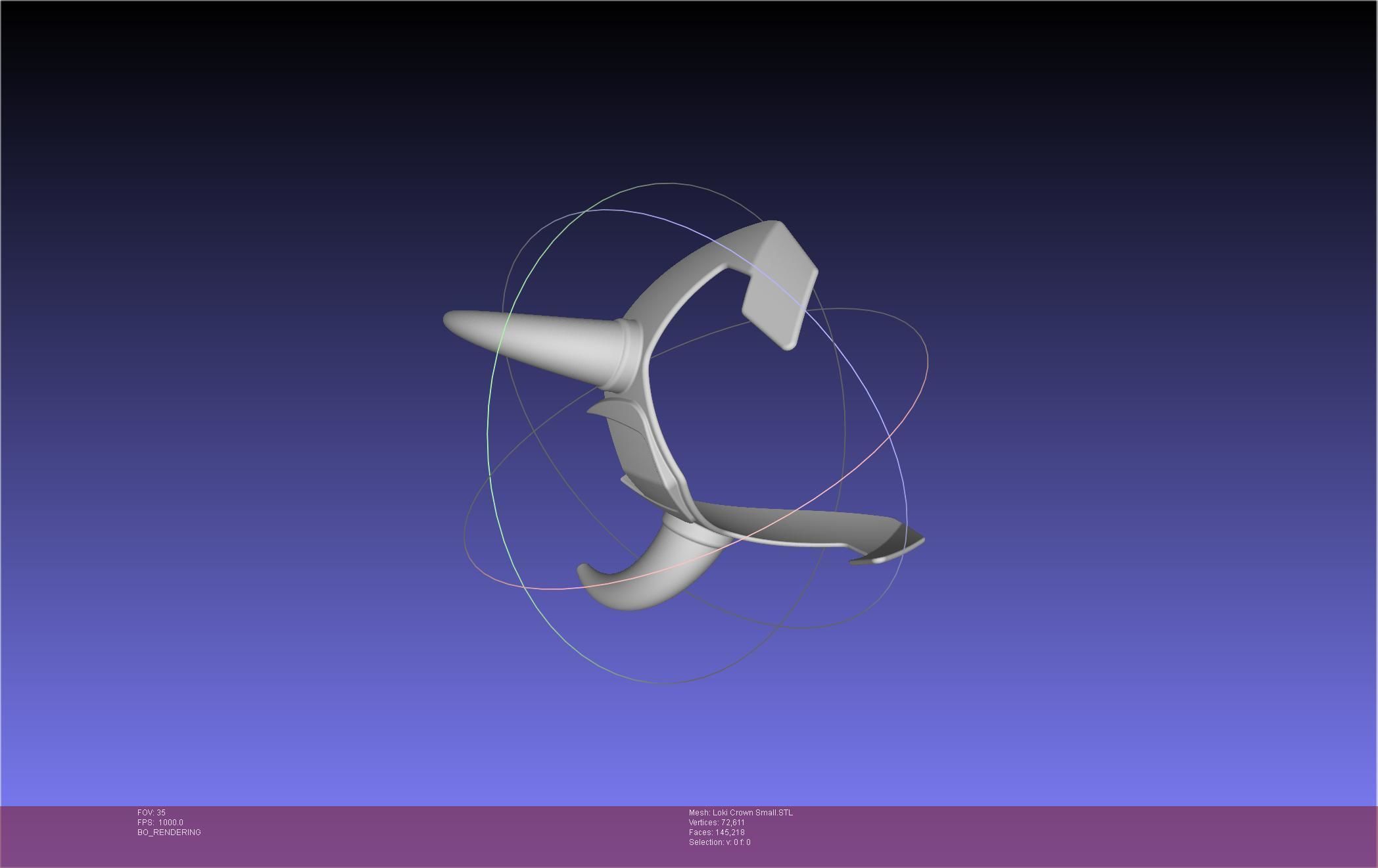 Marvel Loki Crown Small 3D print model_91