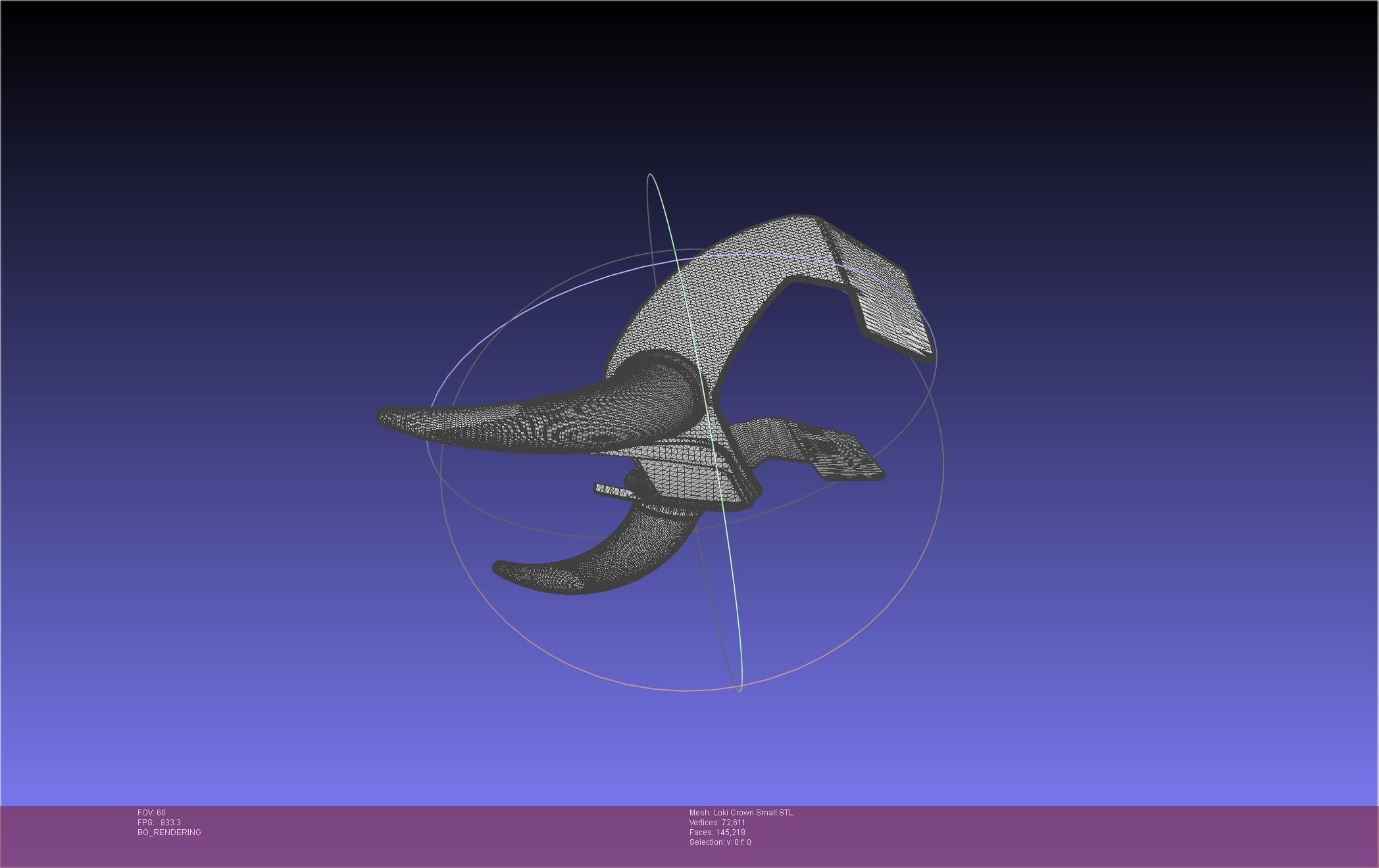 Marvel Loki Crown Small 3D print model_25