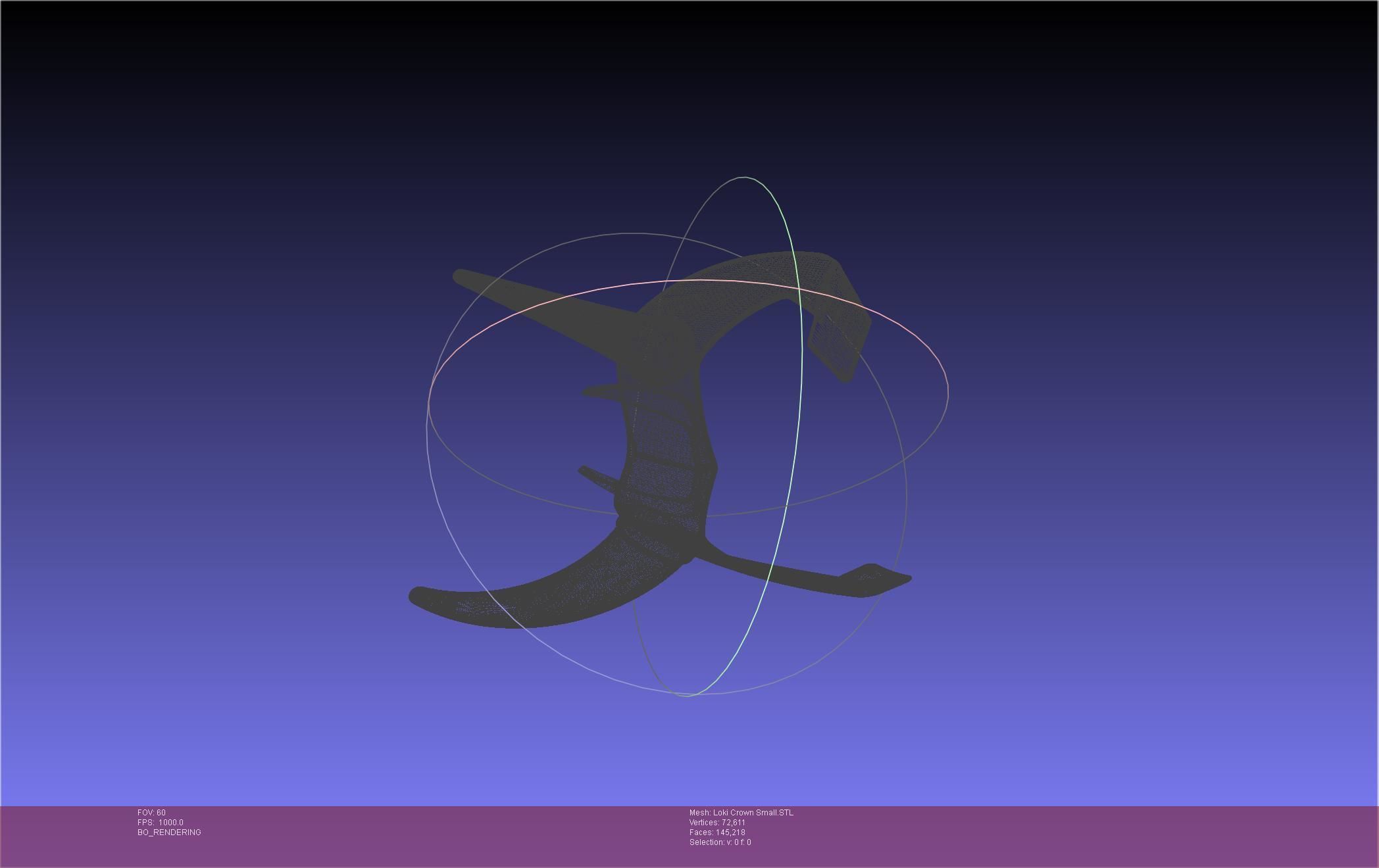 Marvel Loki Crown Small 3D print model_60