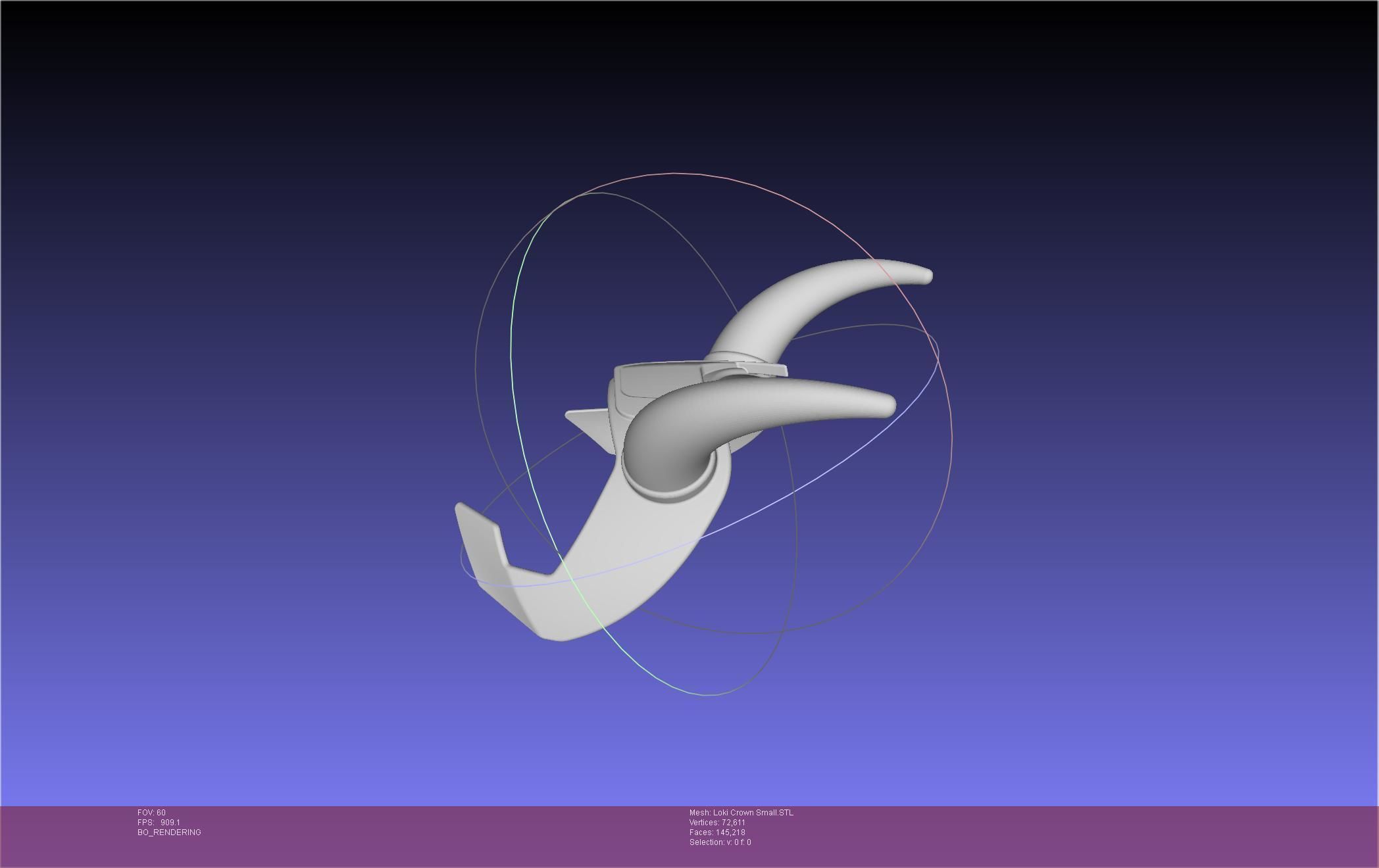 Marvel Loki Crown Small 3D print model_49