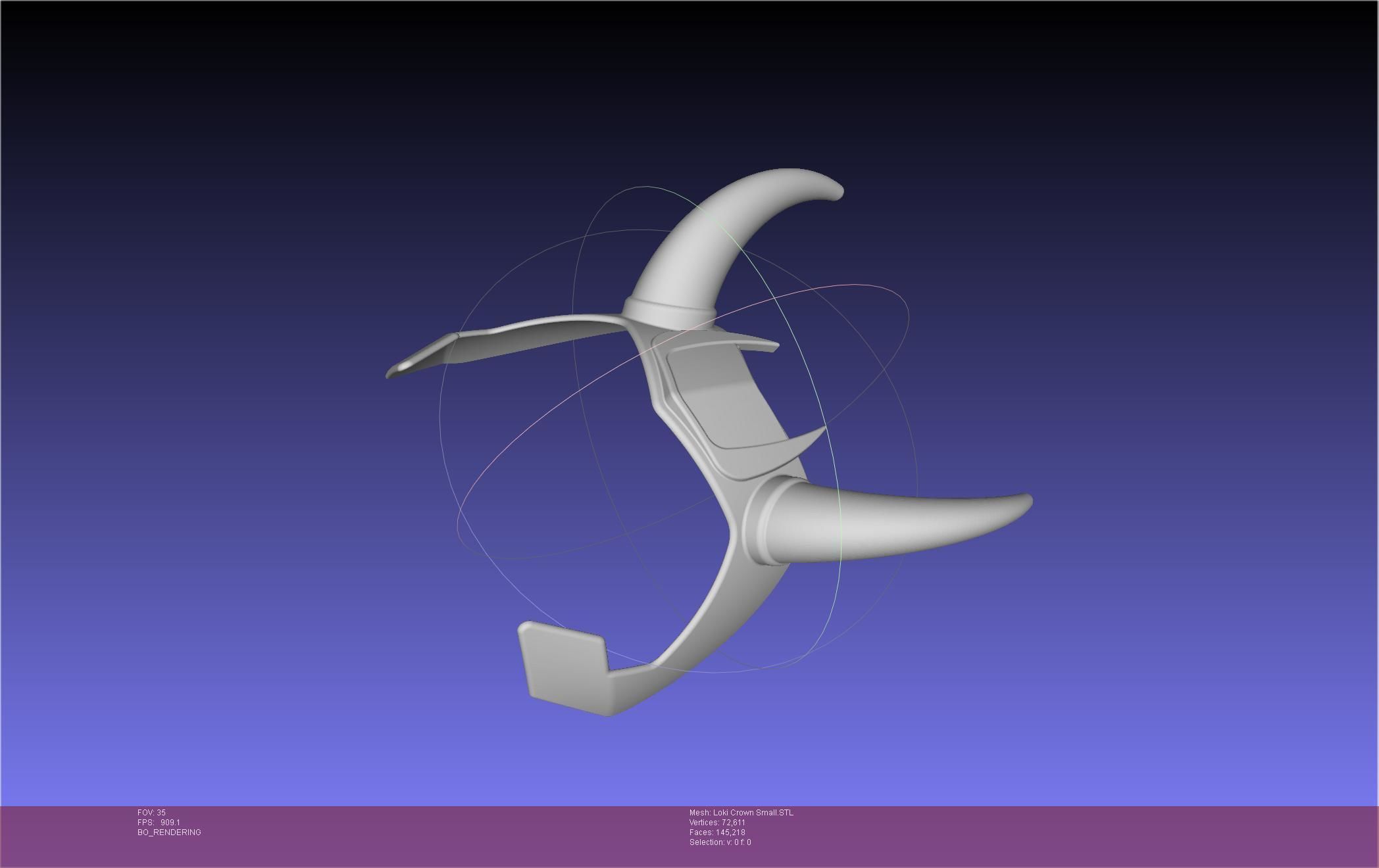 Marvel Loki Crown Small 3D print model_87