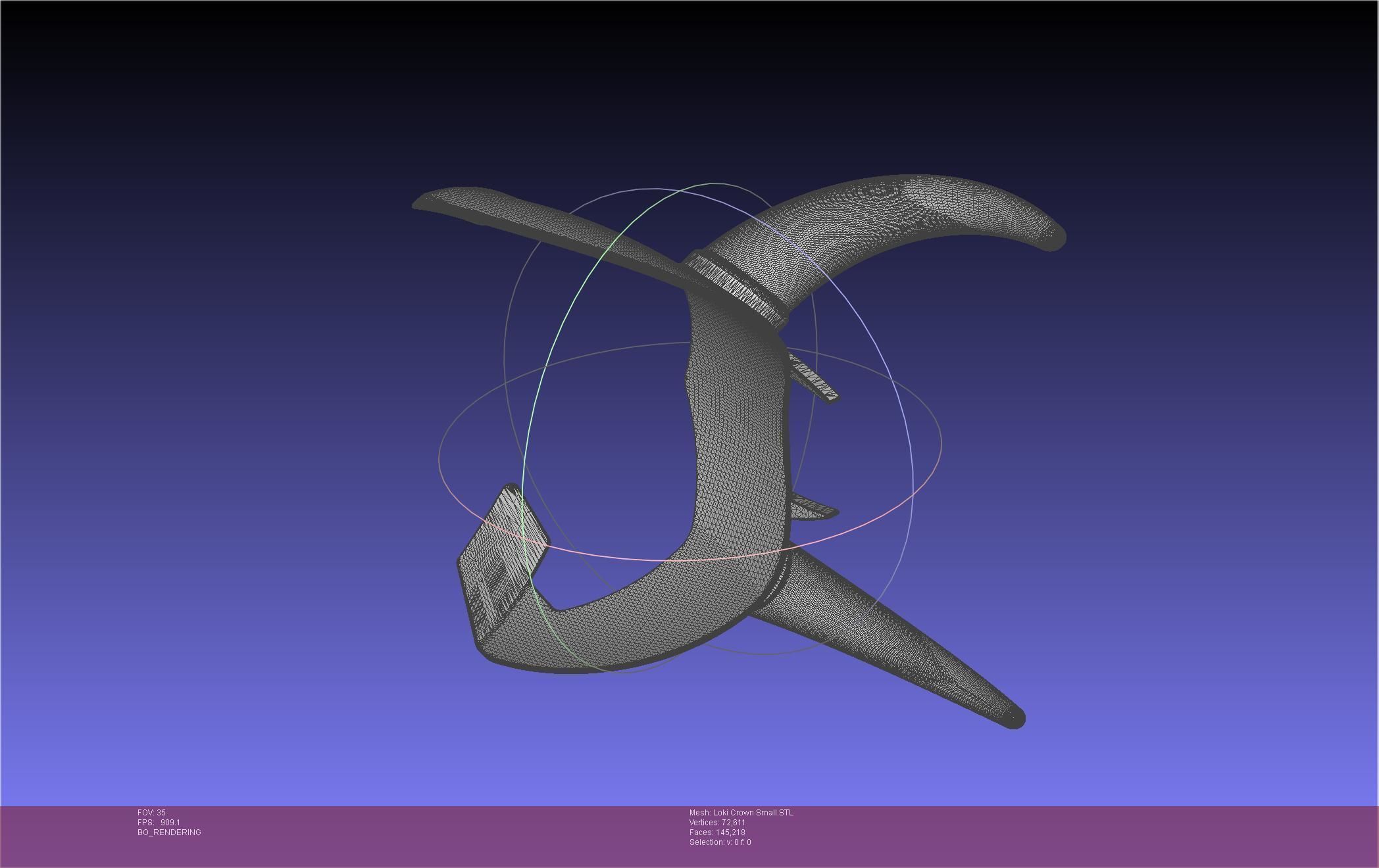 Marvel Loki Crown Small 3D print model_79