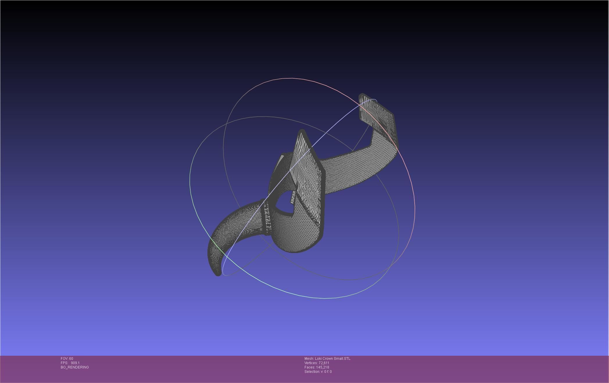 Marvel Loki Crown Small 3D print model_34