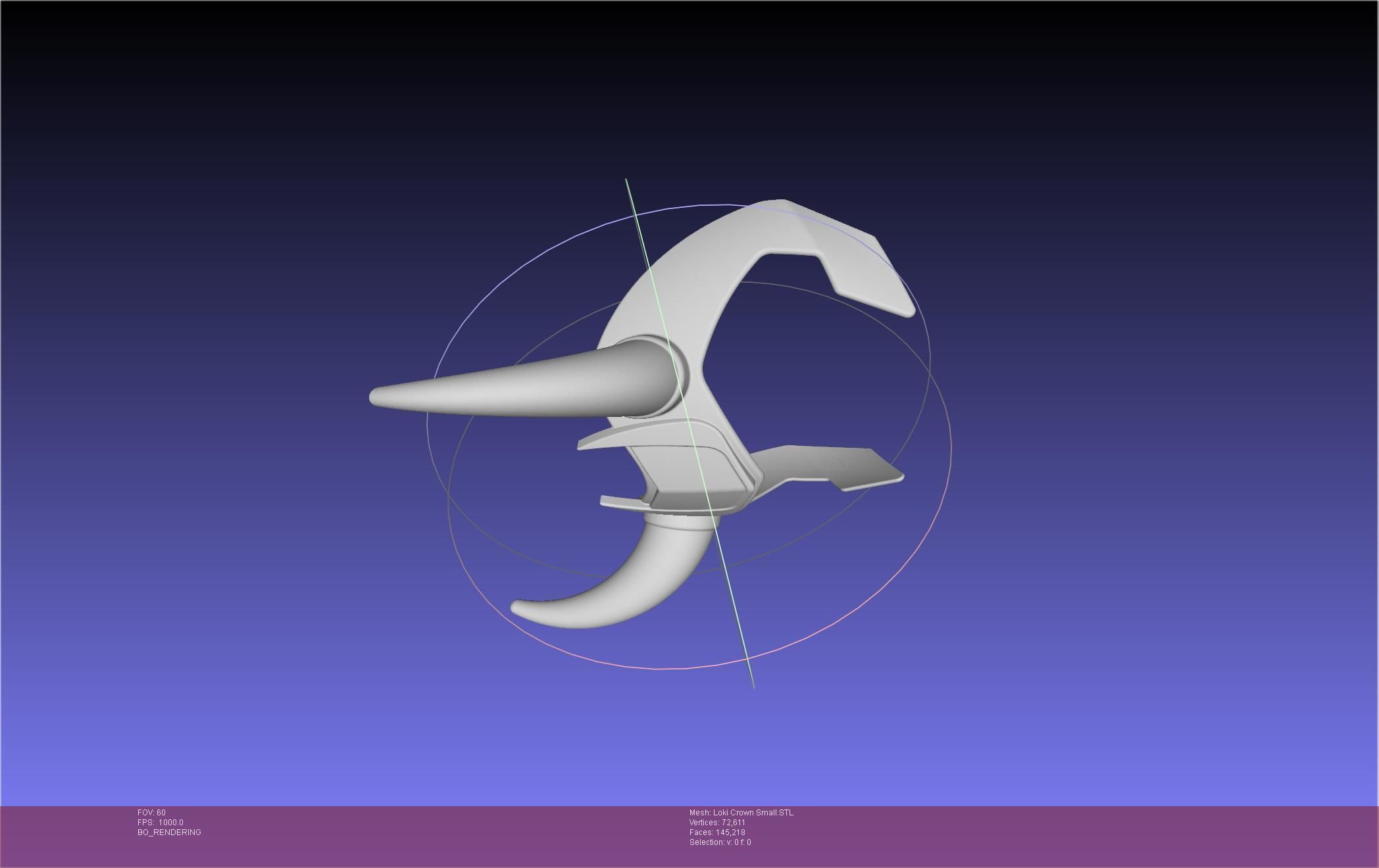 Marvel Loki Crown Small 3D print model_56