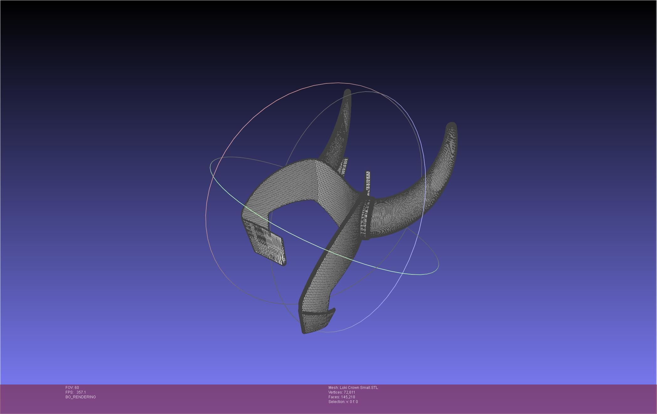 Marvel Loki Crown Small 3D print model_6