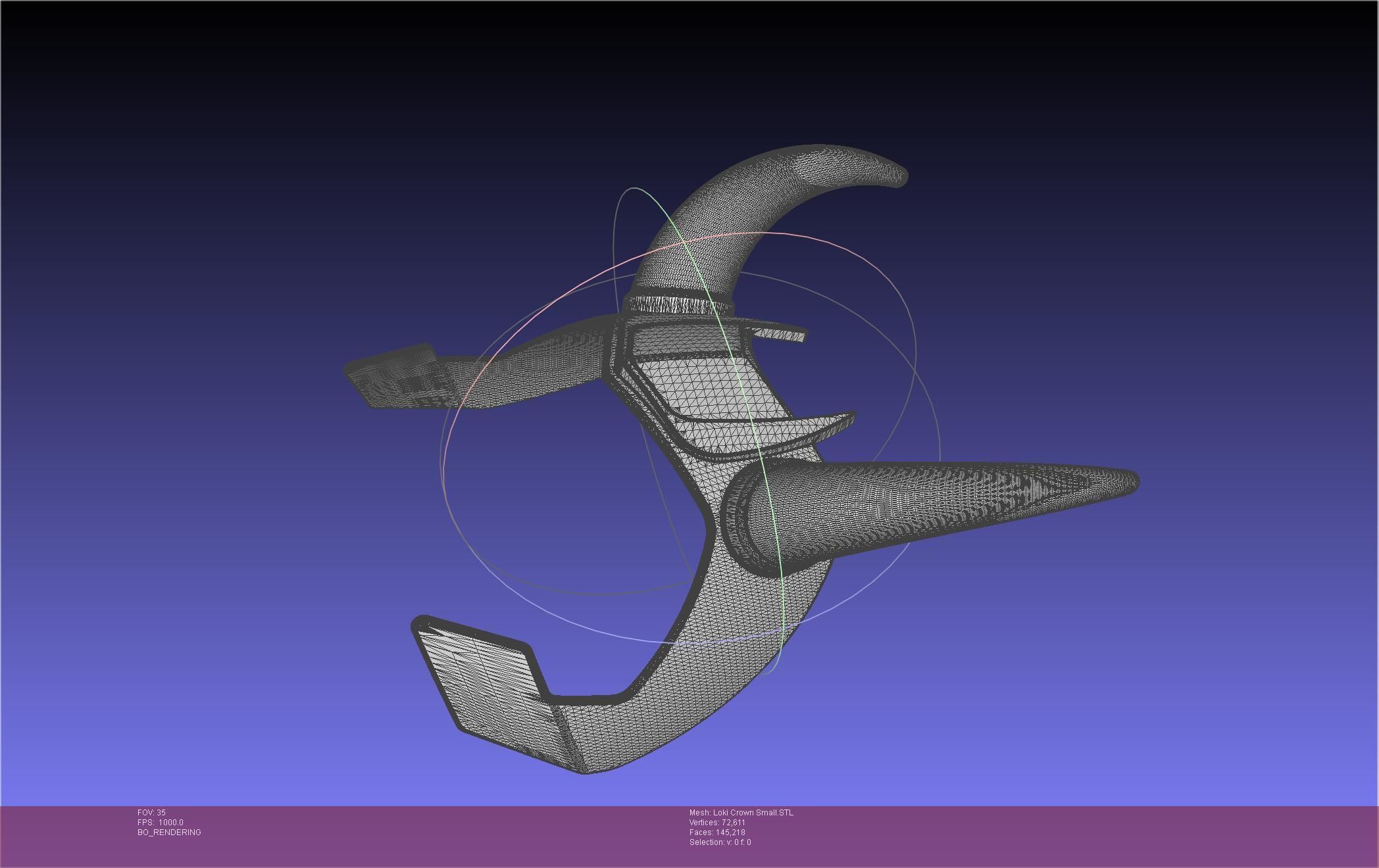 Marvel Loki Crown Small 3D print model_75