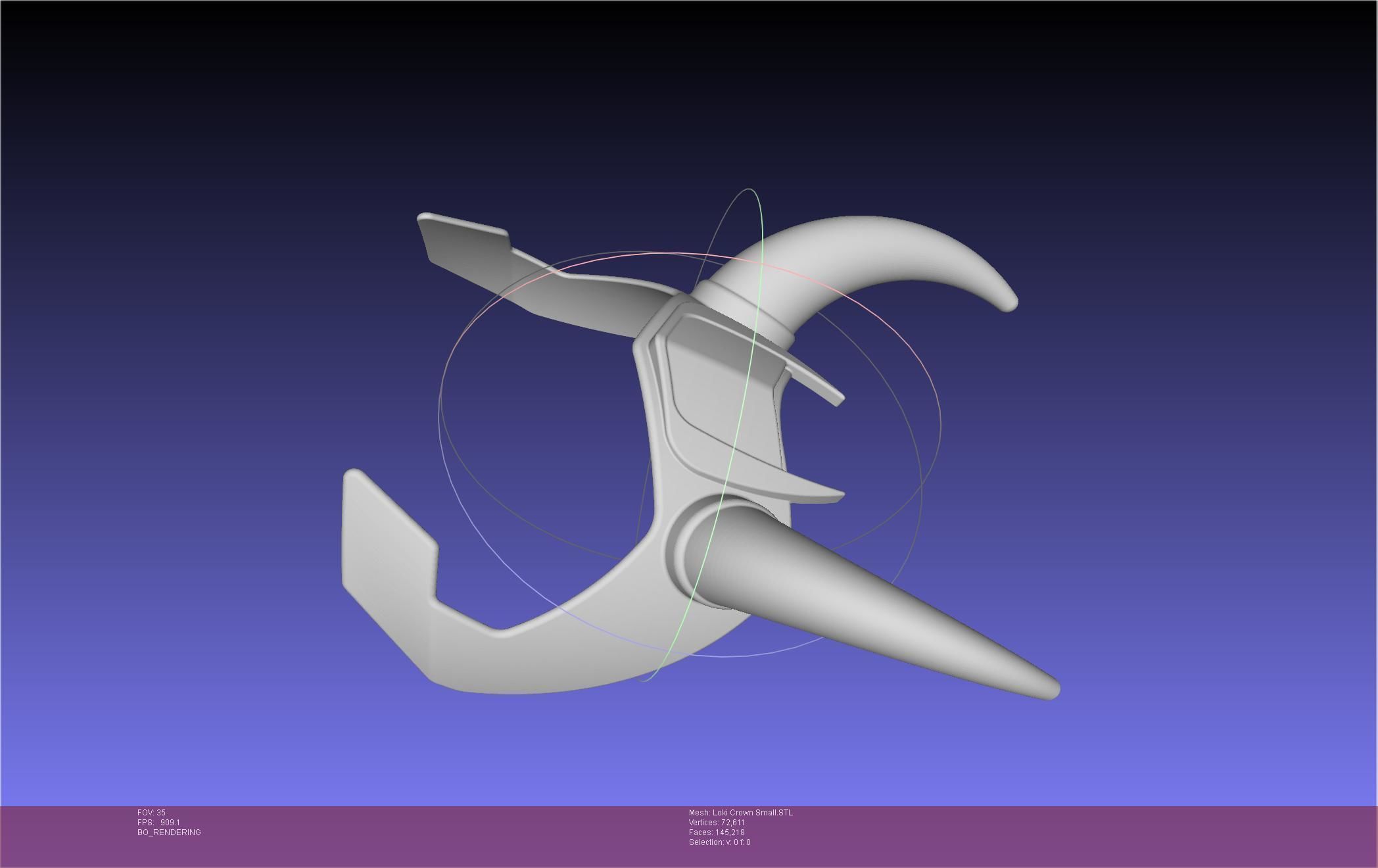 Marvel Loki Crown Small 3D print model_84