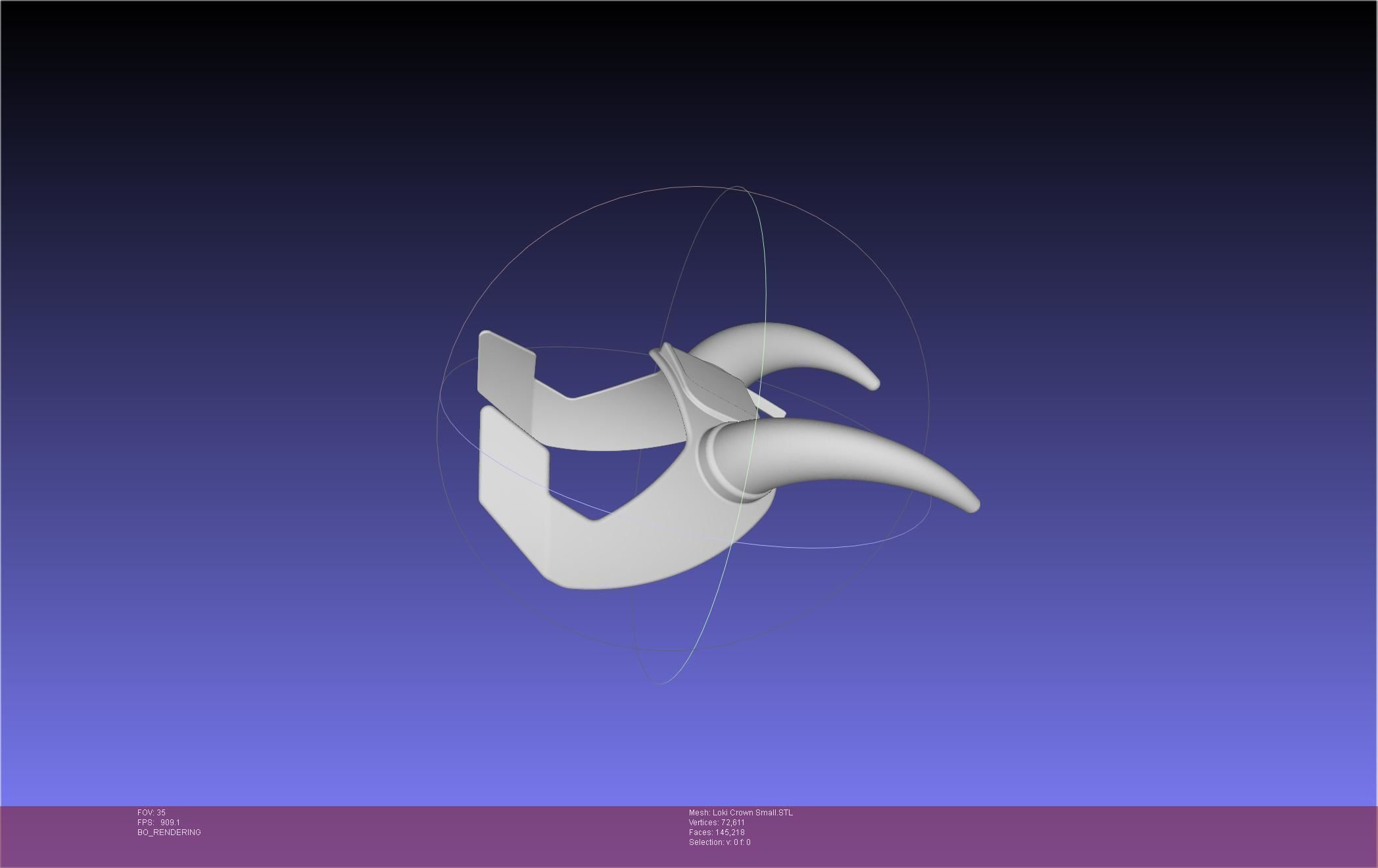 Marvel Loki Crown Small 3D print model_88