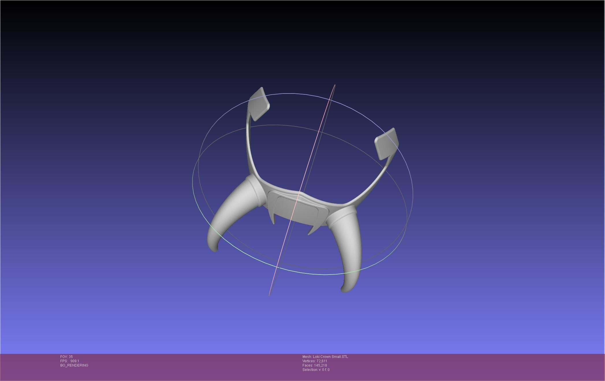 Marvel Loki Crown Small 3D print model_94