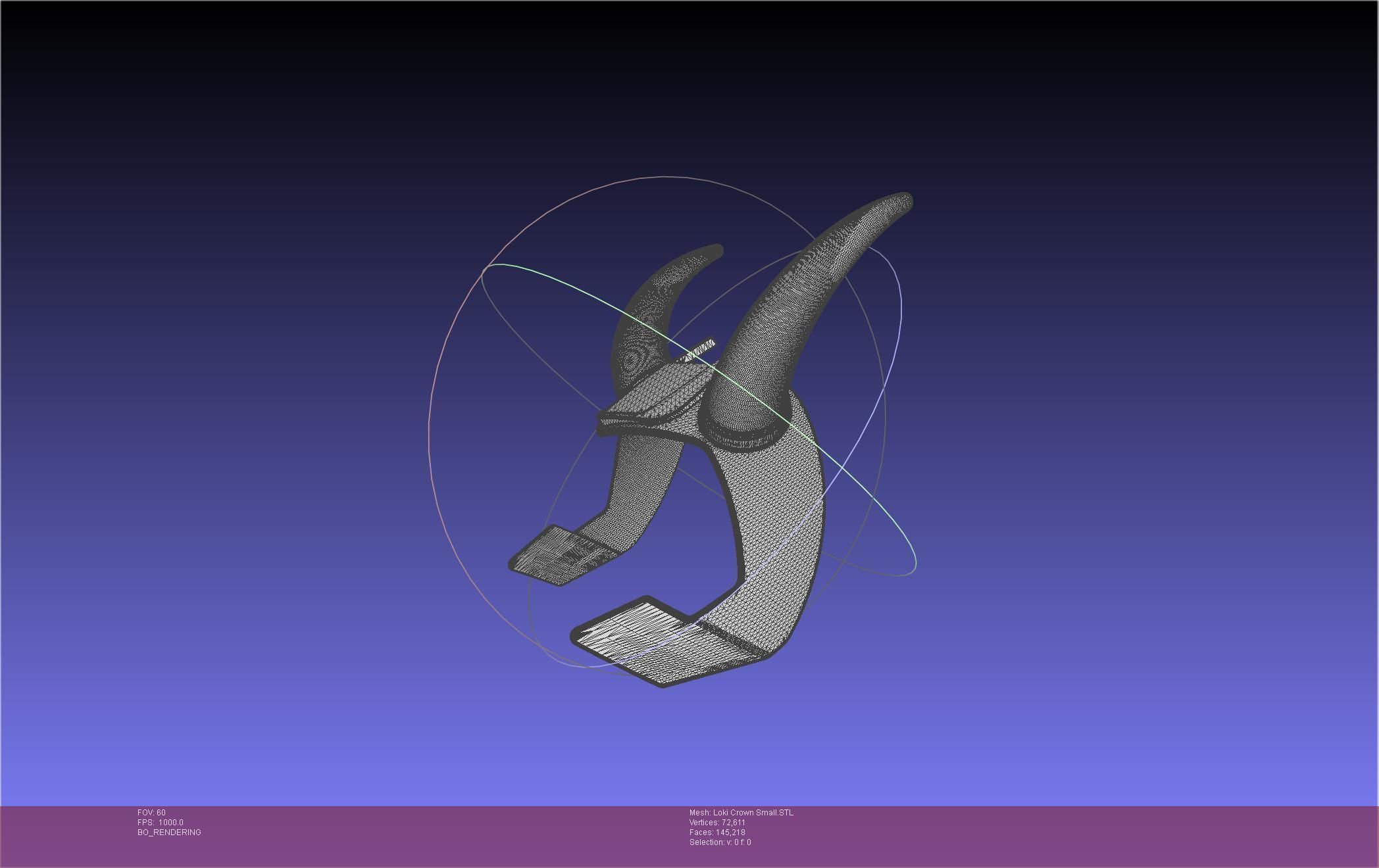 Marvel Loki Crown Small 3D print model_28