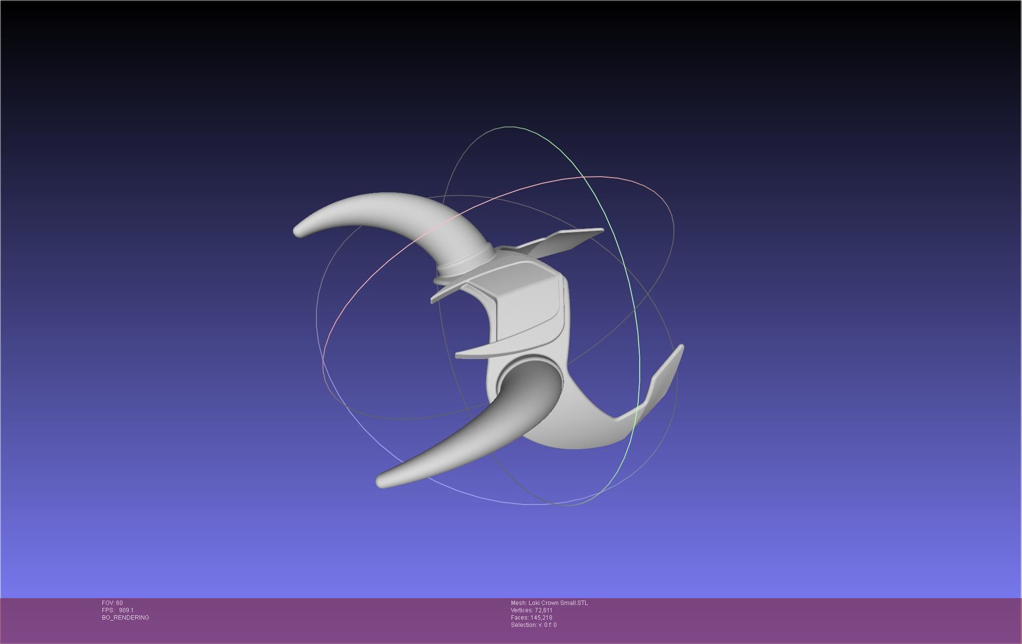 Marvel Loki Crown Small 3D print model_52