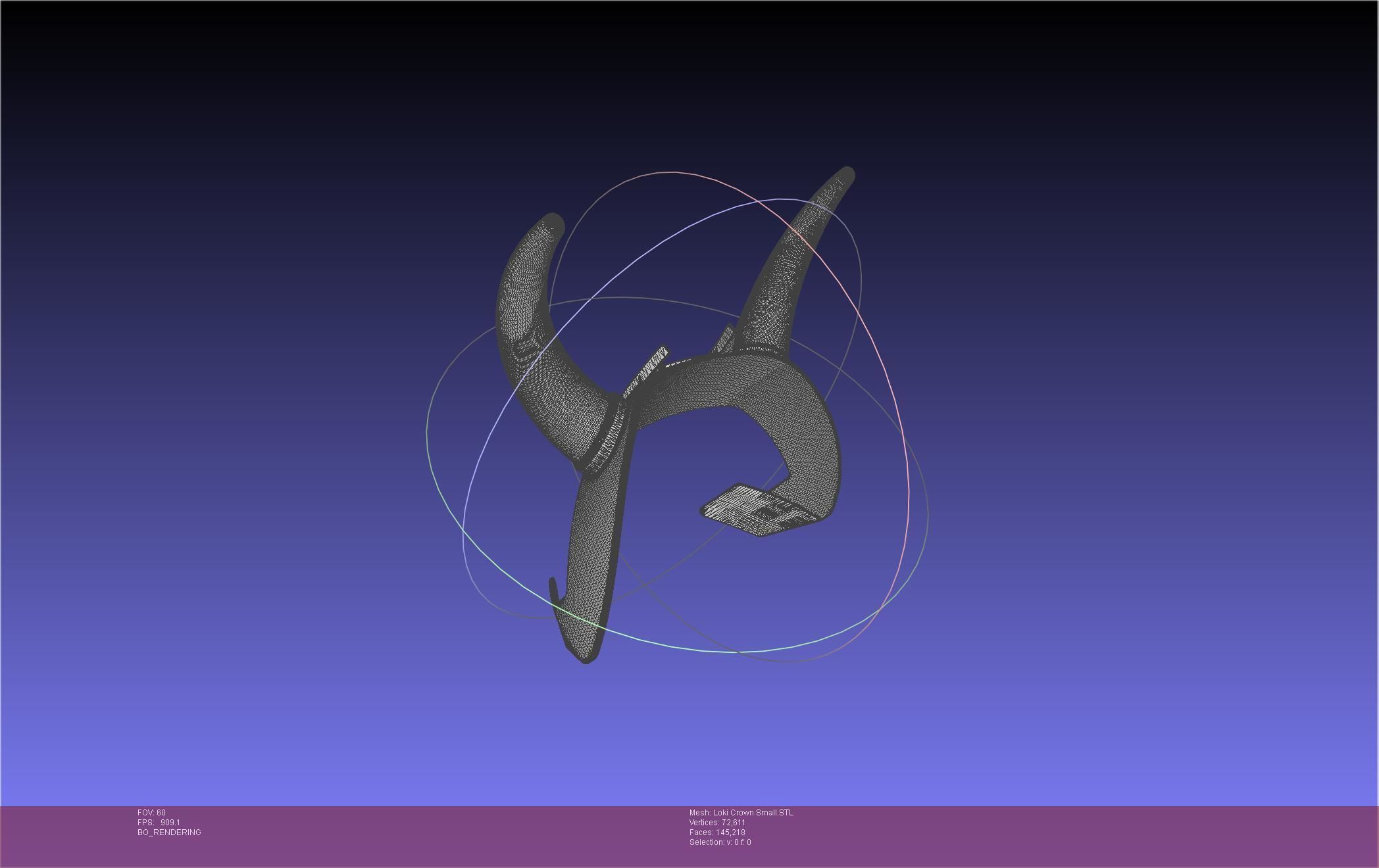 Marvel Loki Crown Small 3D print model_14