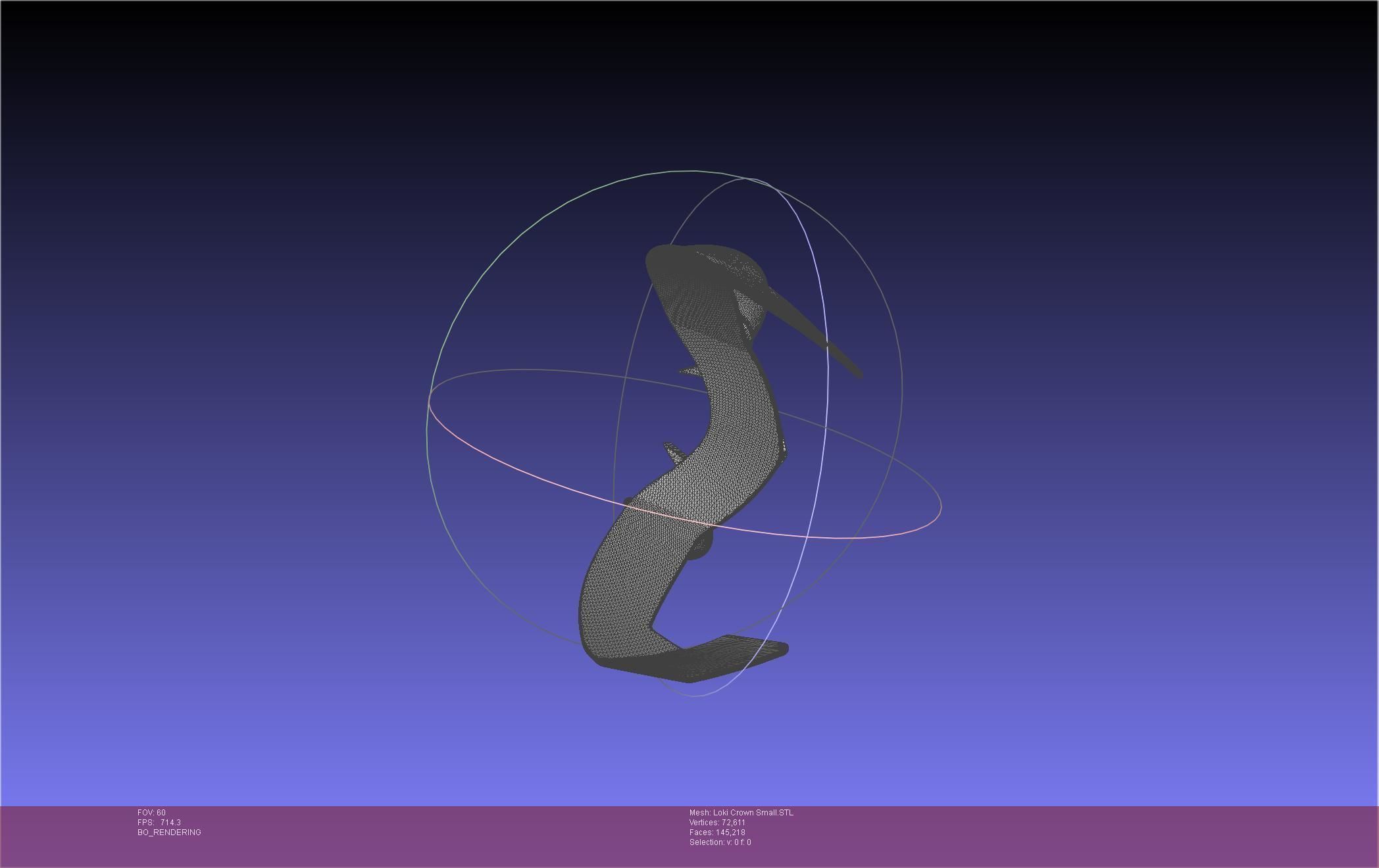 Marvel Loki Crown Small 3D print model_18