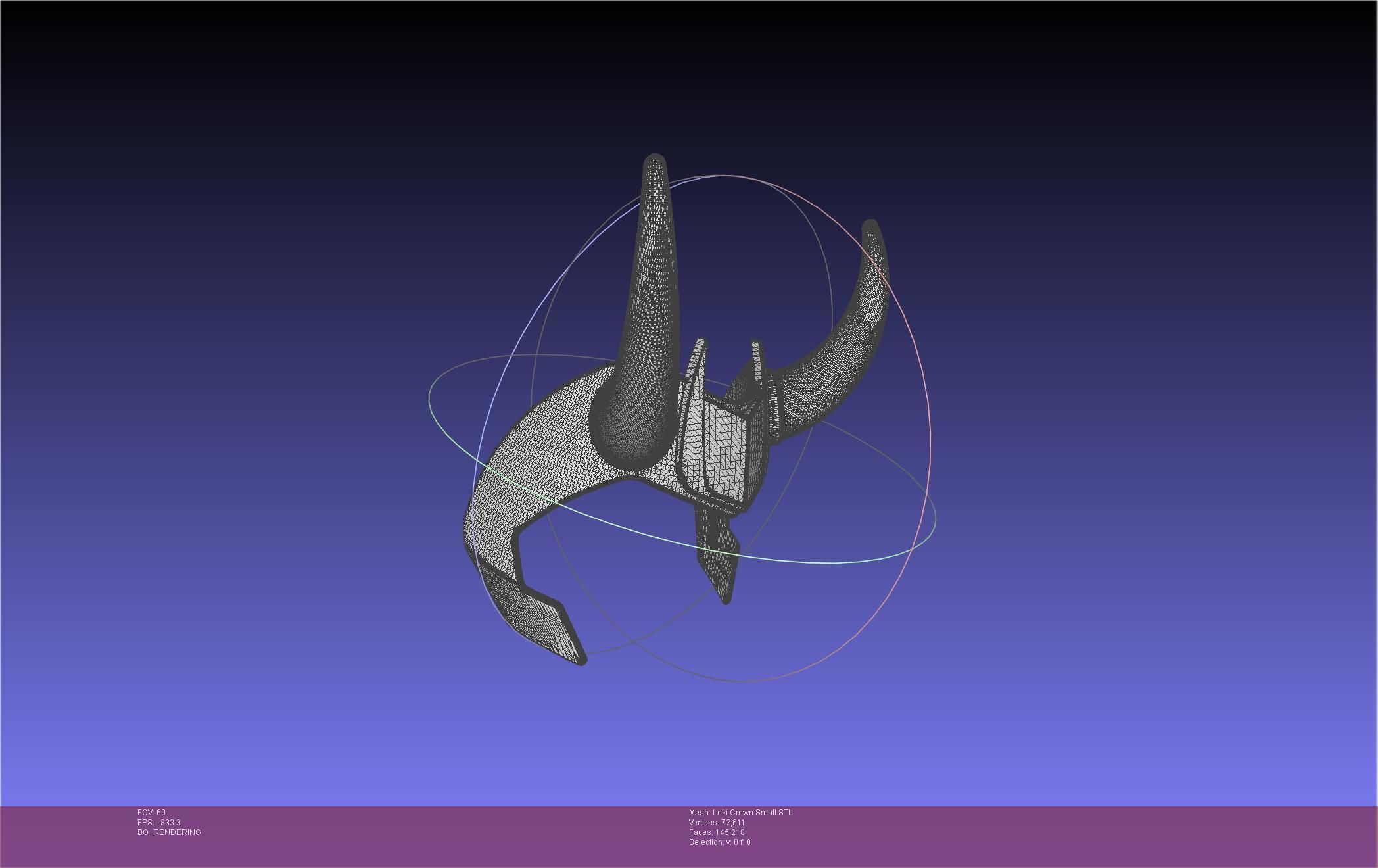 Marvel Loki Crown Small 3D print model_22