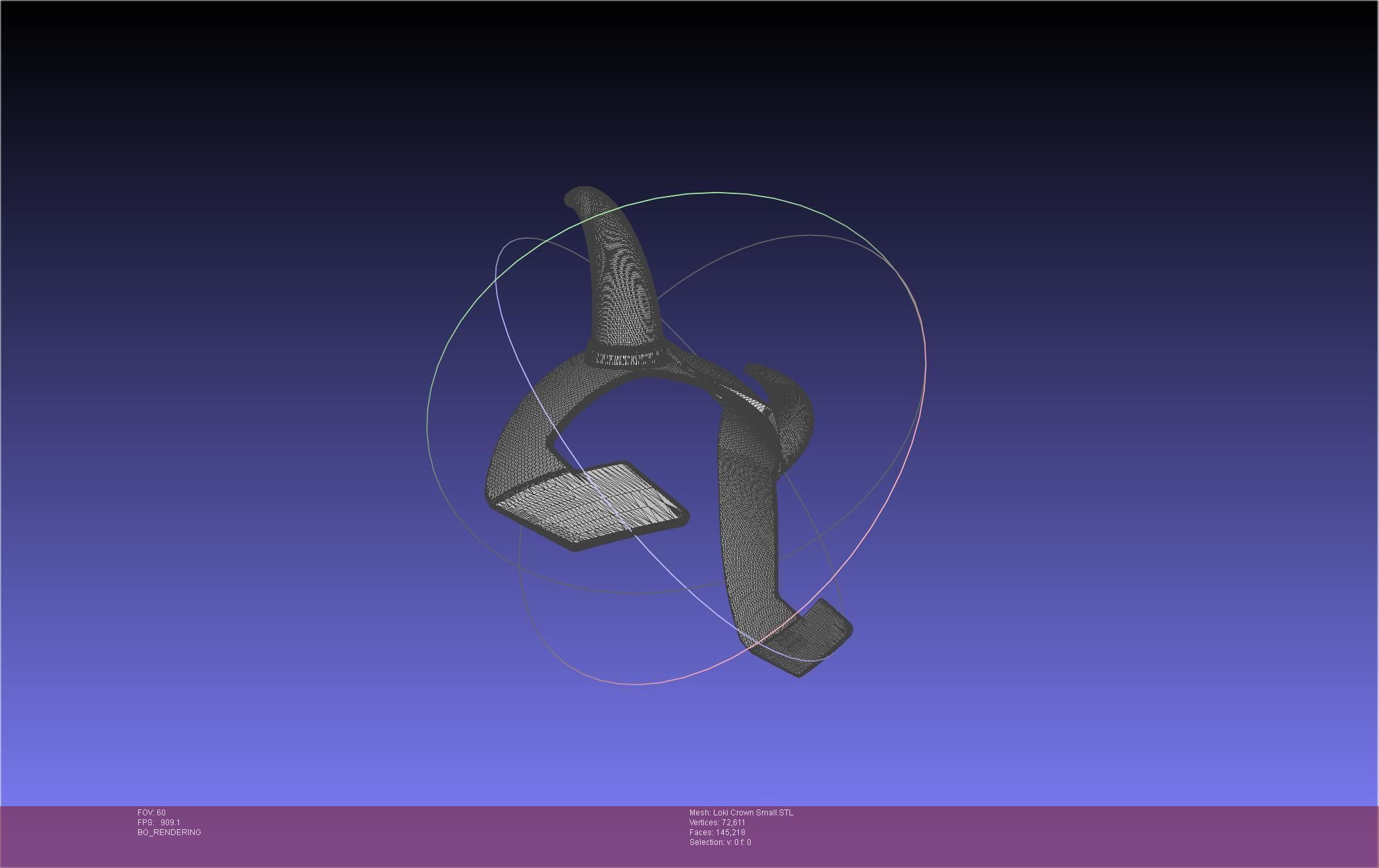 Marvel Loki Crown Small 3D print model_17