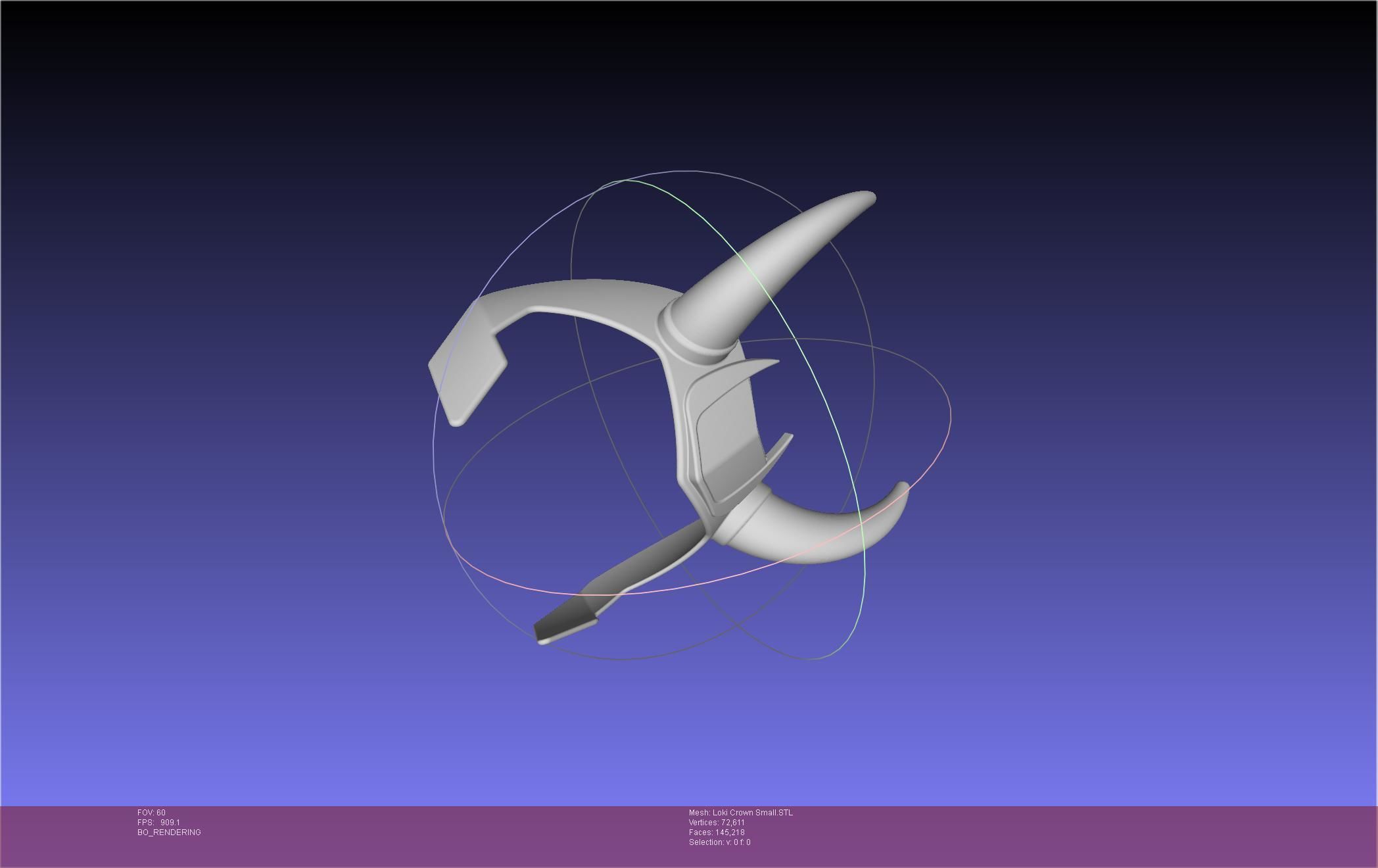 Marvel Loki Crown Small 3D print model_58