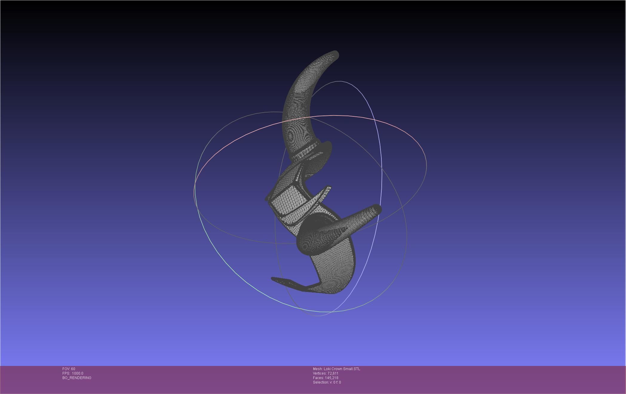 Marvel Loki Crown Small 3D print model_15