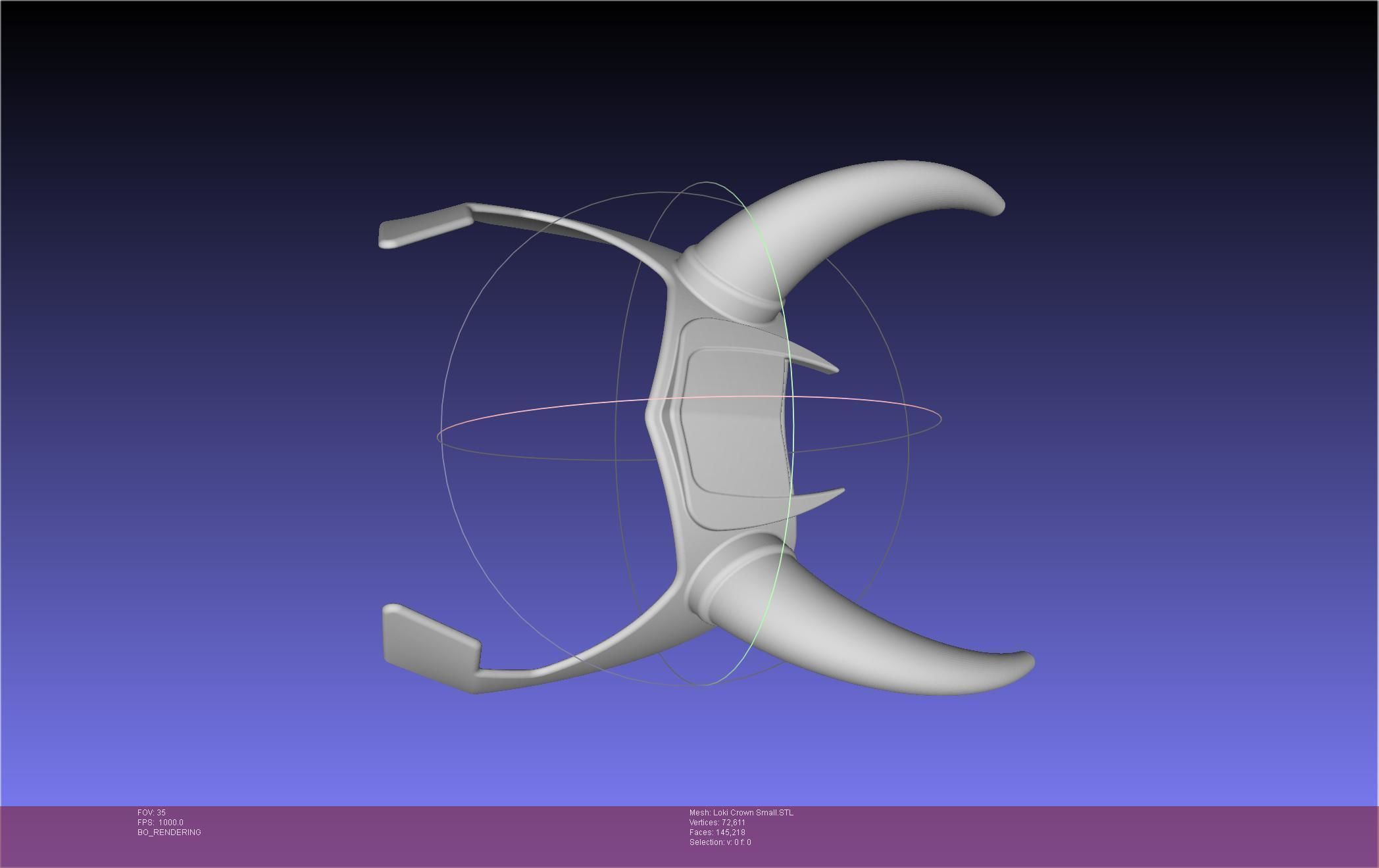 Marvel Loki Crown Small 3D print model_86