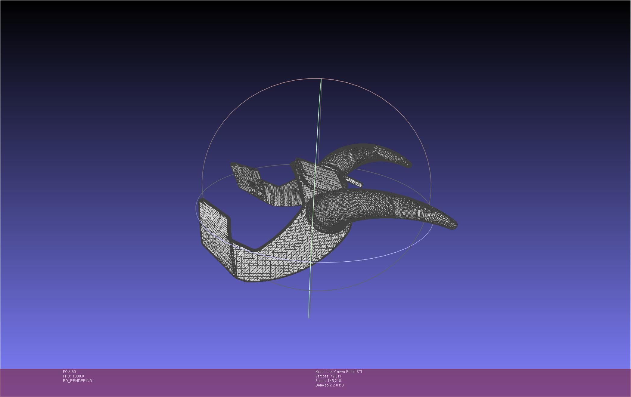 Marvel Loki Crown Small 3D print model_32