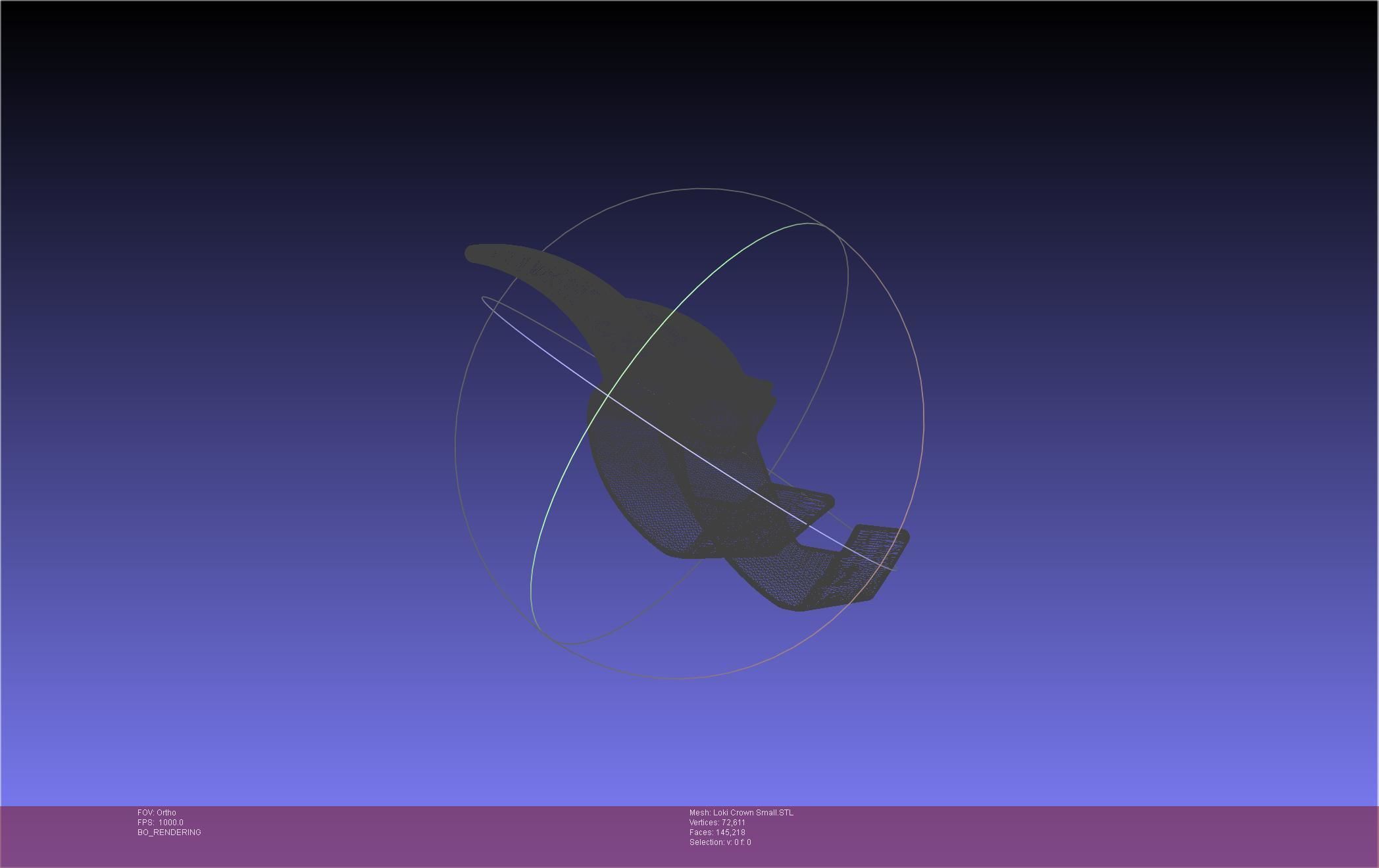 Marvel Loki Crown Small 3D print model_69