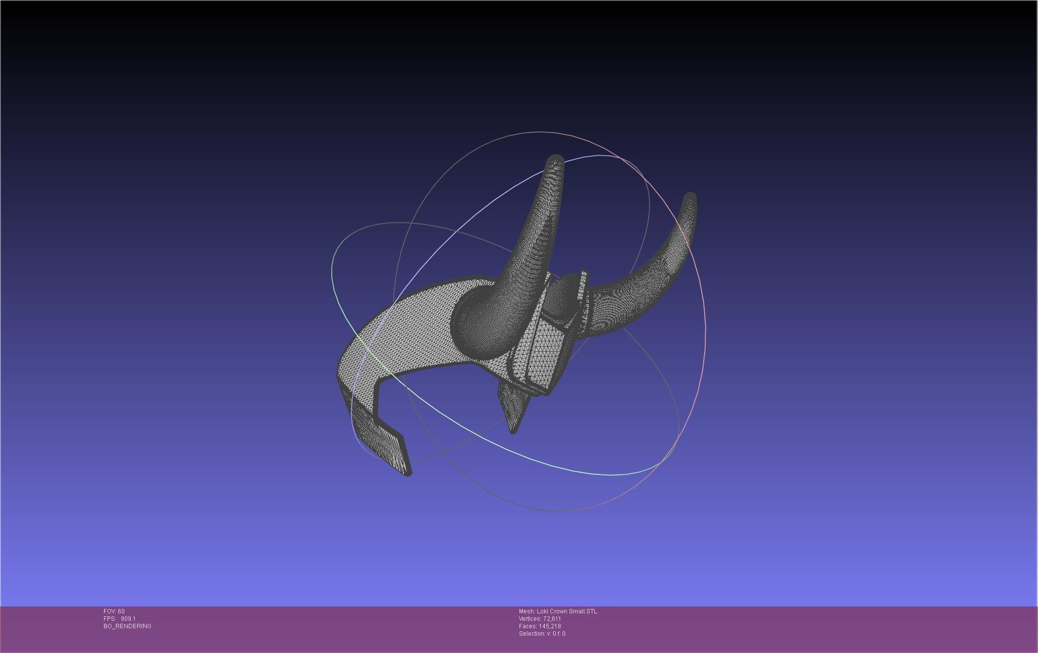 Marvel Loki Crown Small 3D print model_11