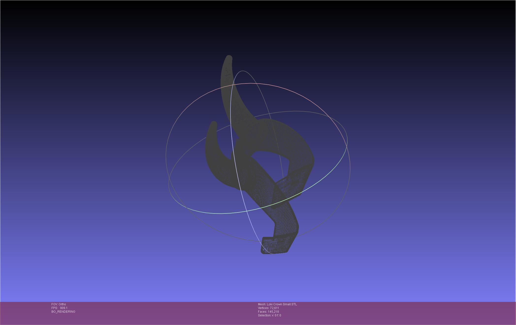 Marvel Loki Crown Small 3D print model_66