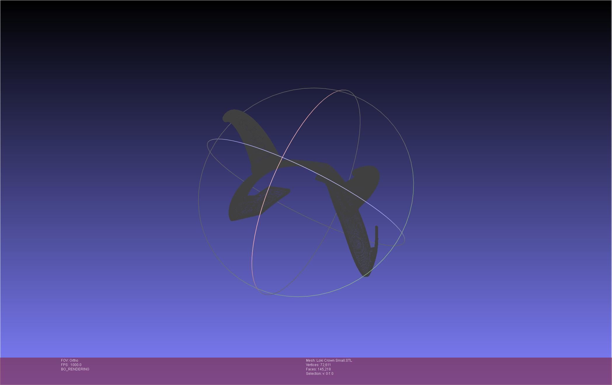 Marvel Loki Crown Small 3D print model_70