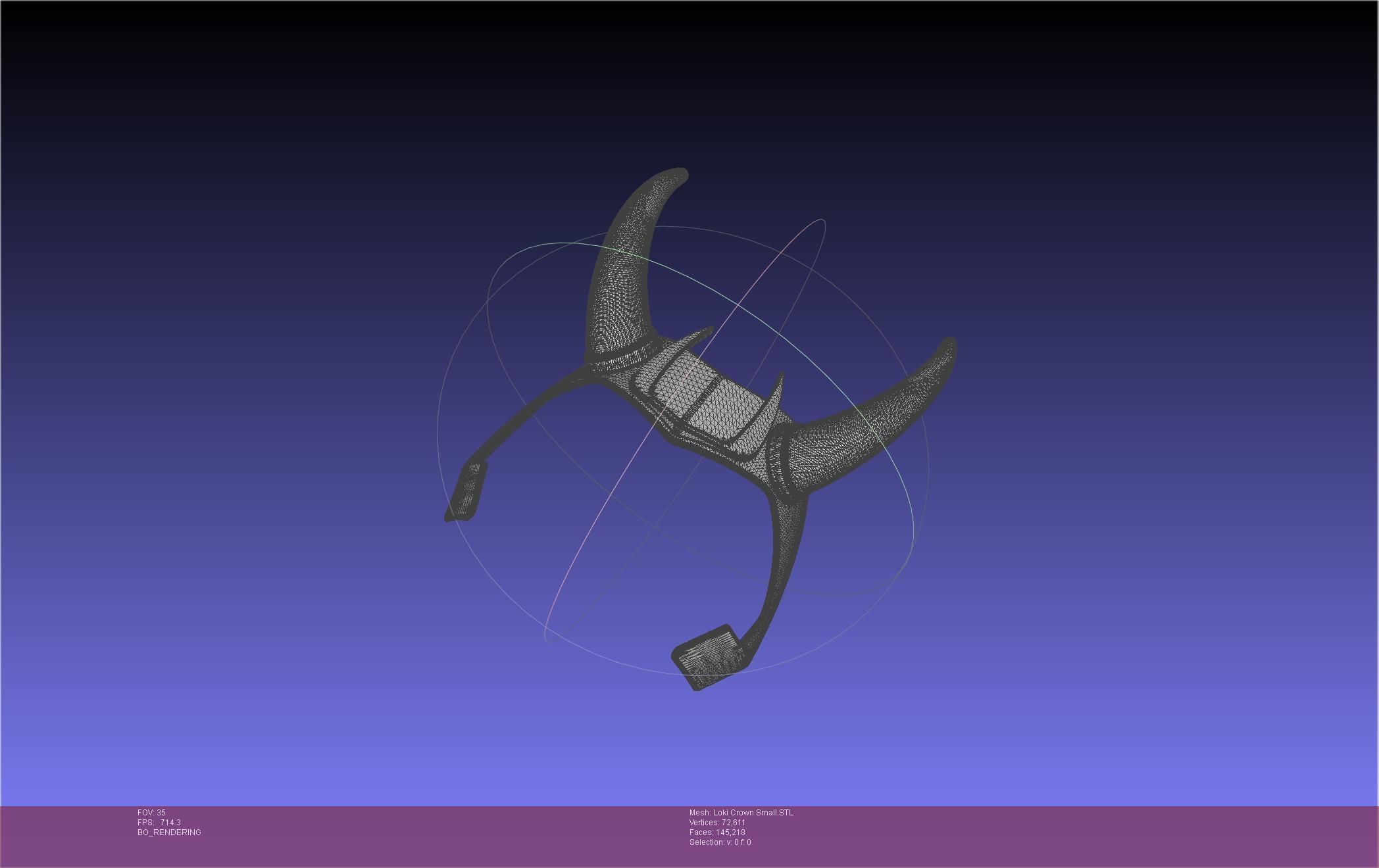 Marvel Loki Crown Small 3D print model_74