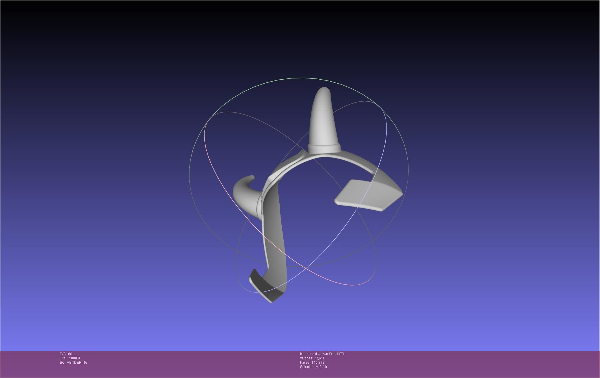 Marvel Loki Crown Small 3D print model_54