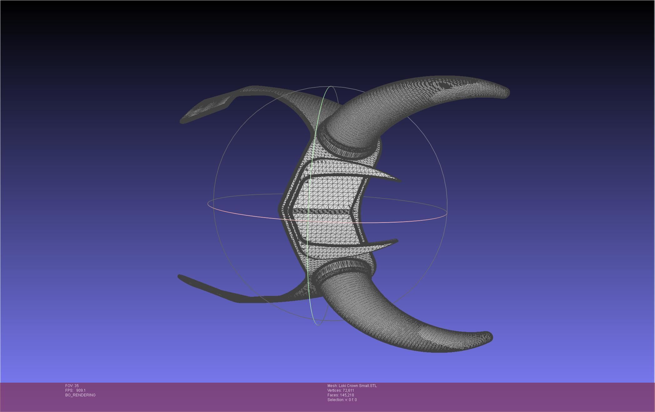 Marvel Loki Crown Small 3D print model_82