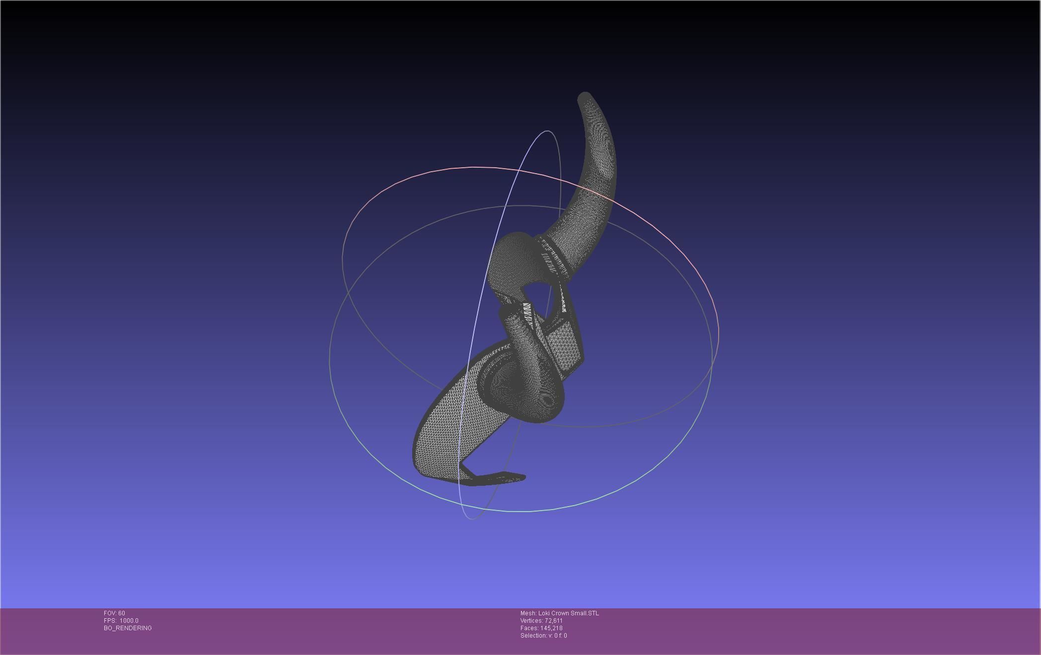 Marvel Loki Crown Small 3D print model_30