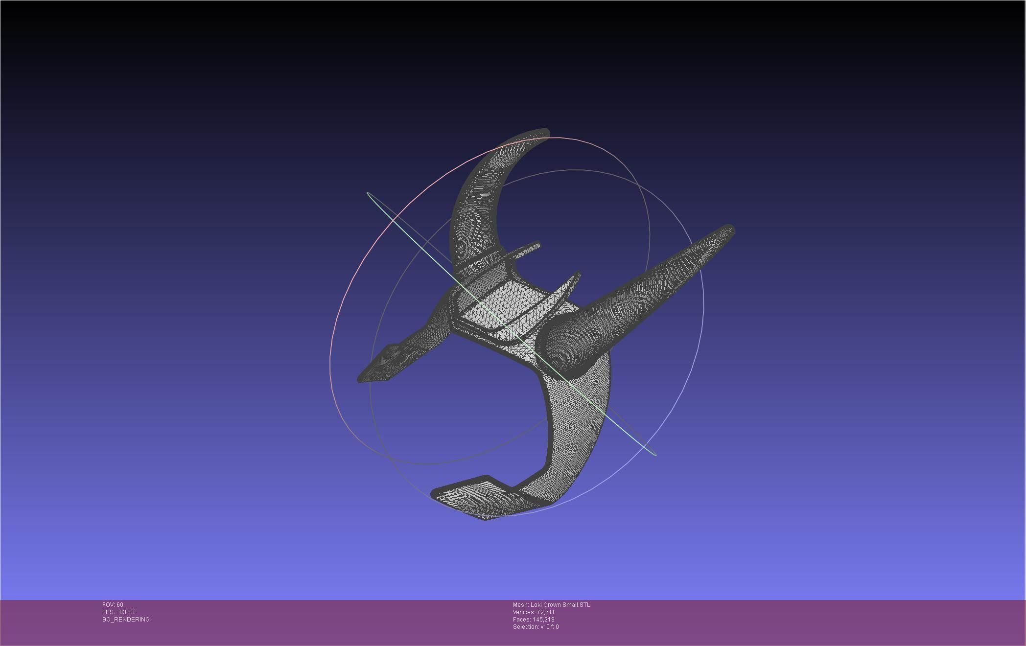 Marvel Loki Crown Small 3D print model_16