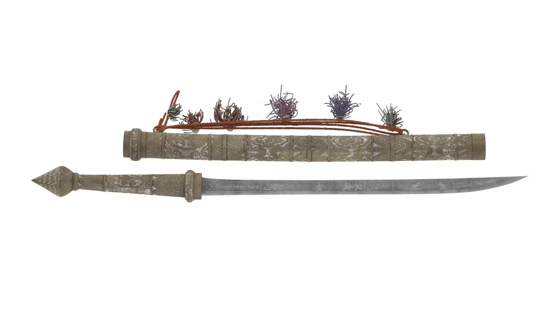 Dha Sword Low-poly 3D model