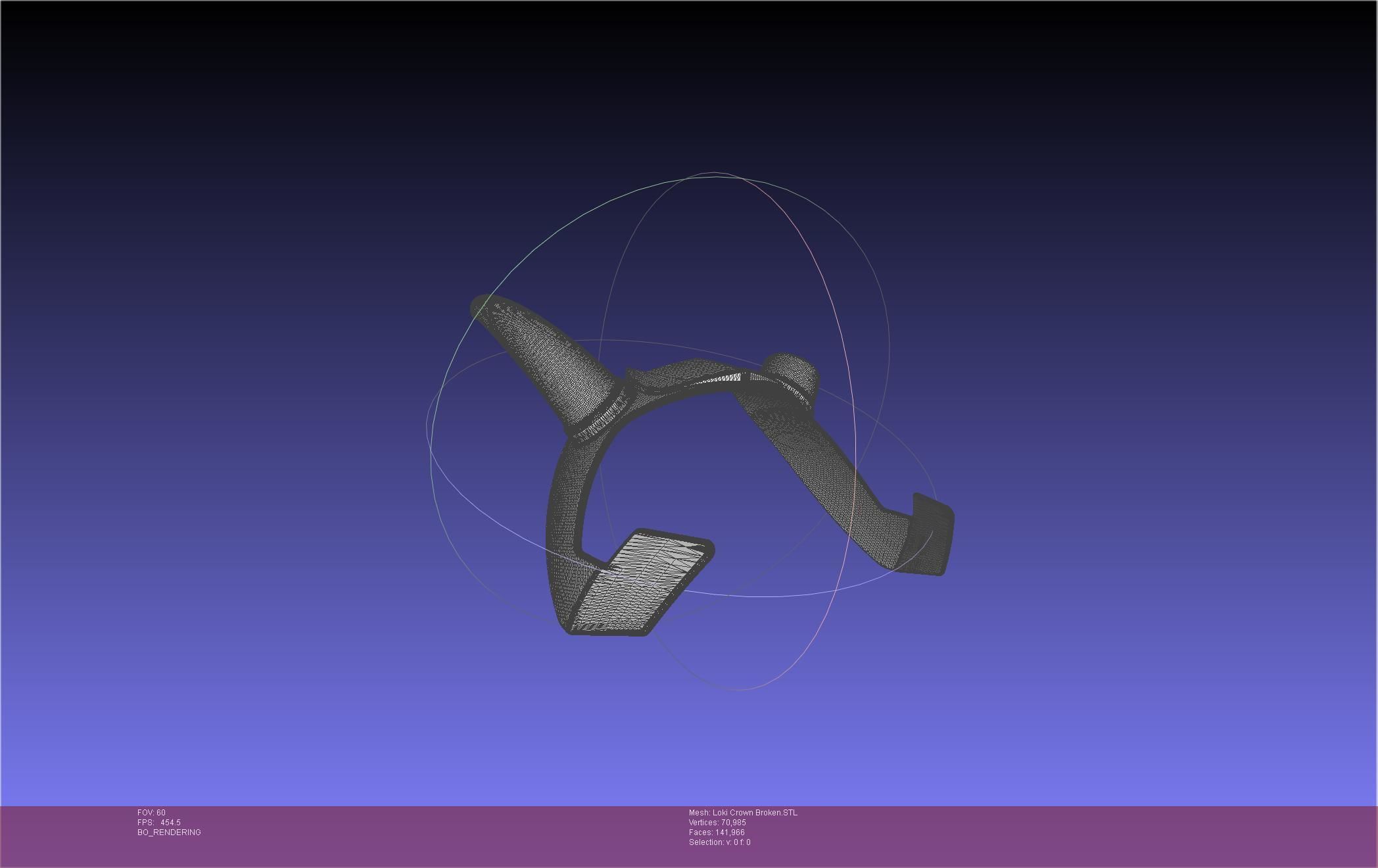 Marvel Loki Crown Broken Horn Version 3D print model_65