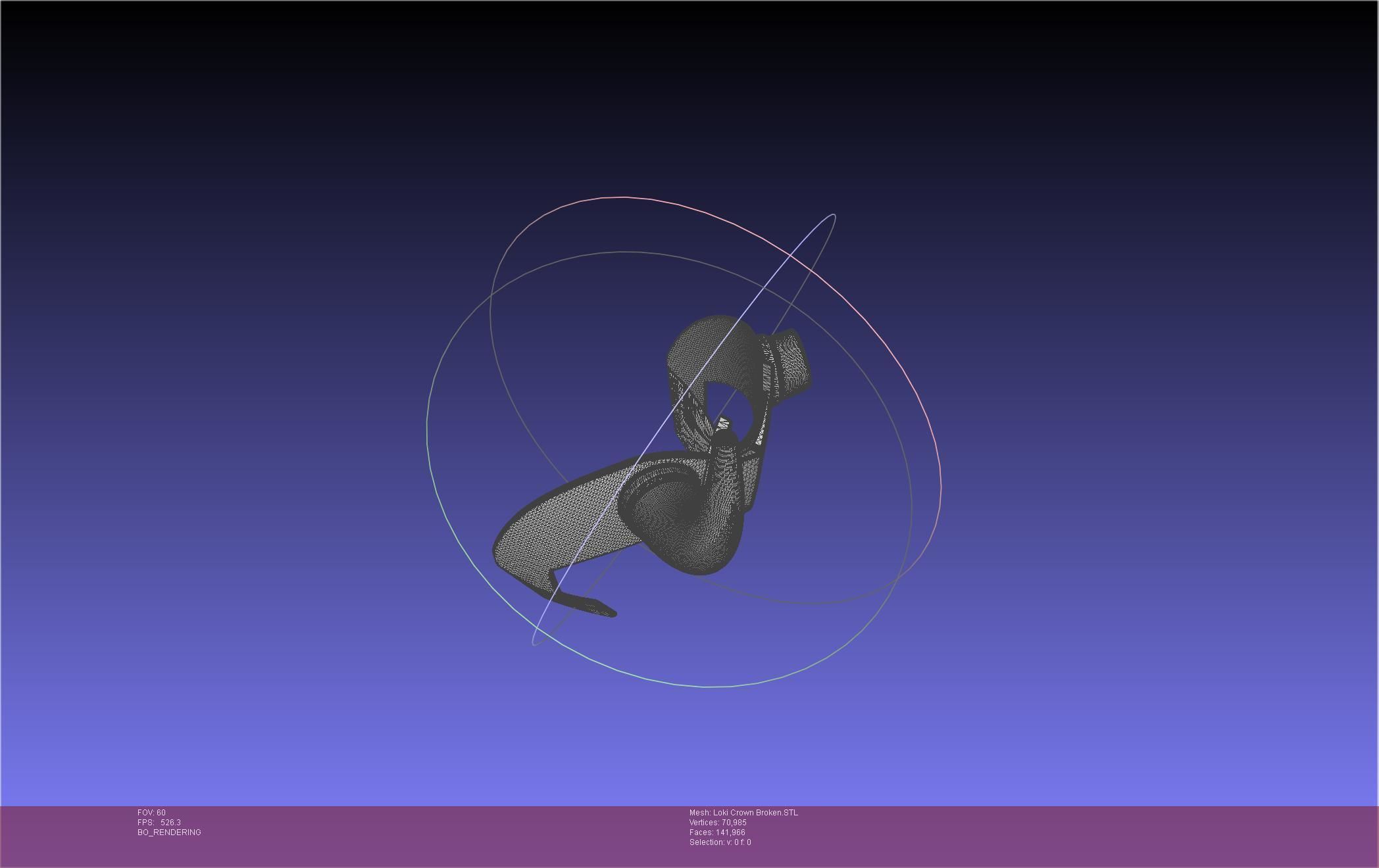 Marvel Loki Crown Broken Horn Version 3D print model_55