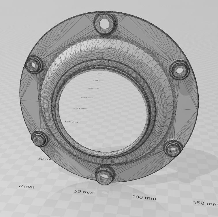 TSW Wheel Center Cap 3D print model_8