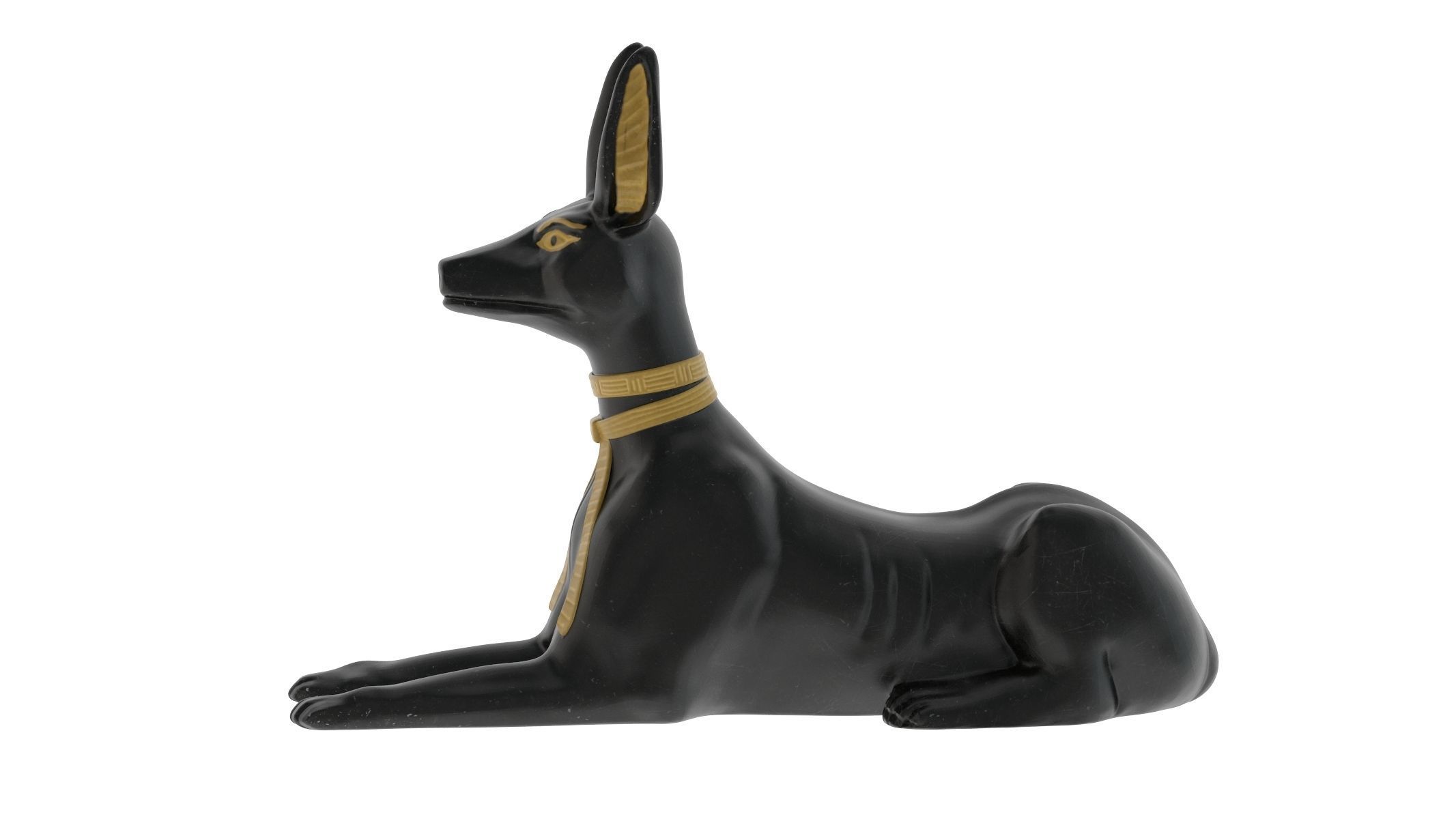 Egyptian God Anubis Dog Low-poly 3D model_3