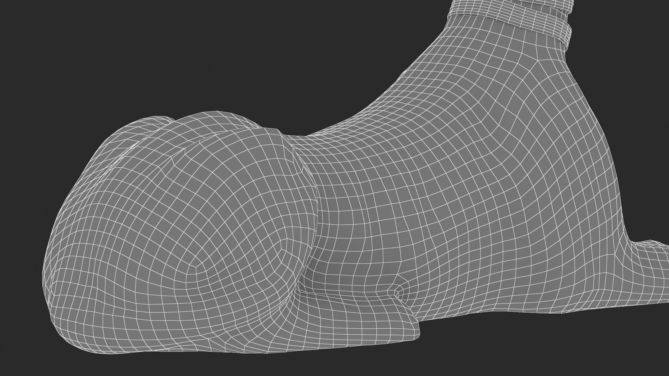 Egyptian God Anubis Dog Low-poly 3D model_16