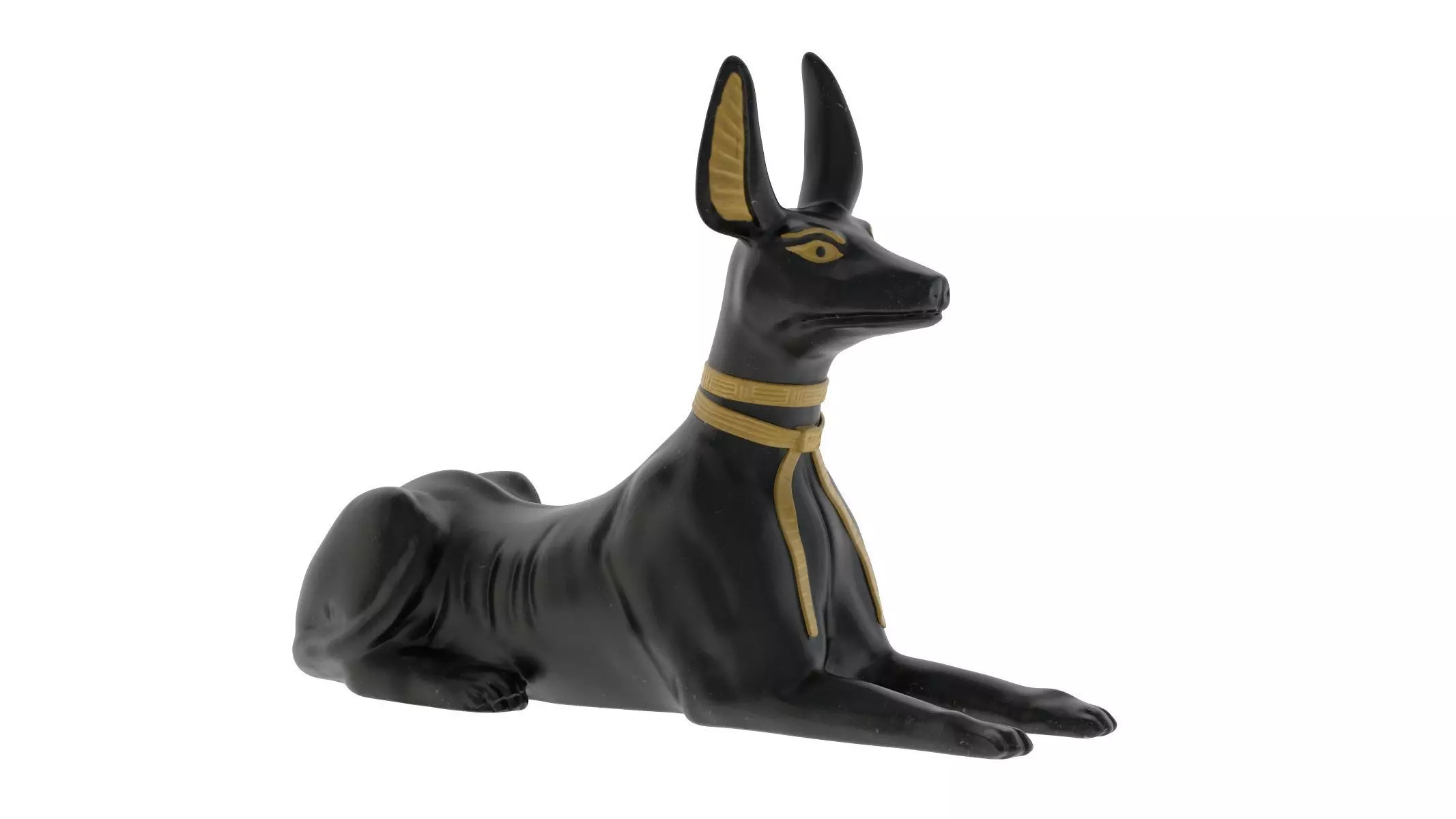 Egyptian God Anubis Dog Low-poly 3D model_0
