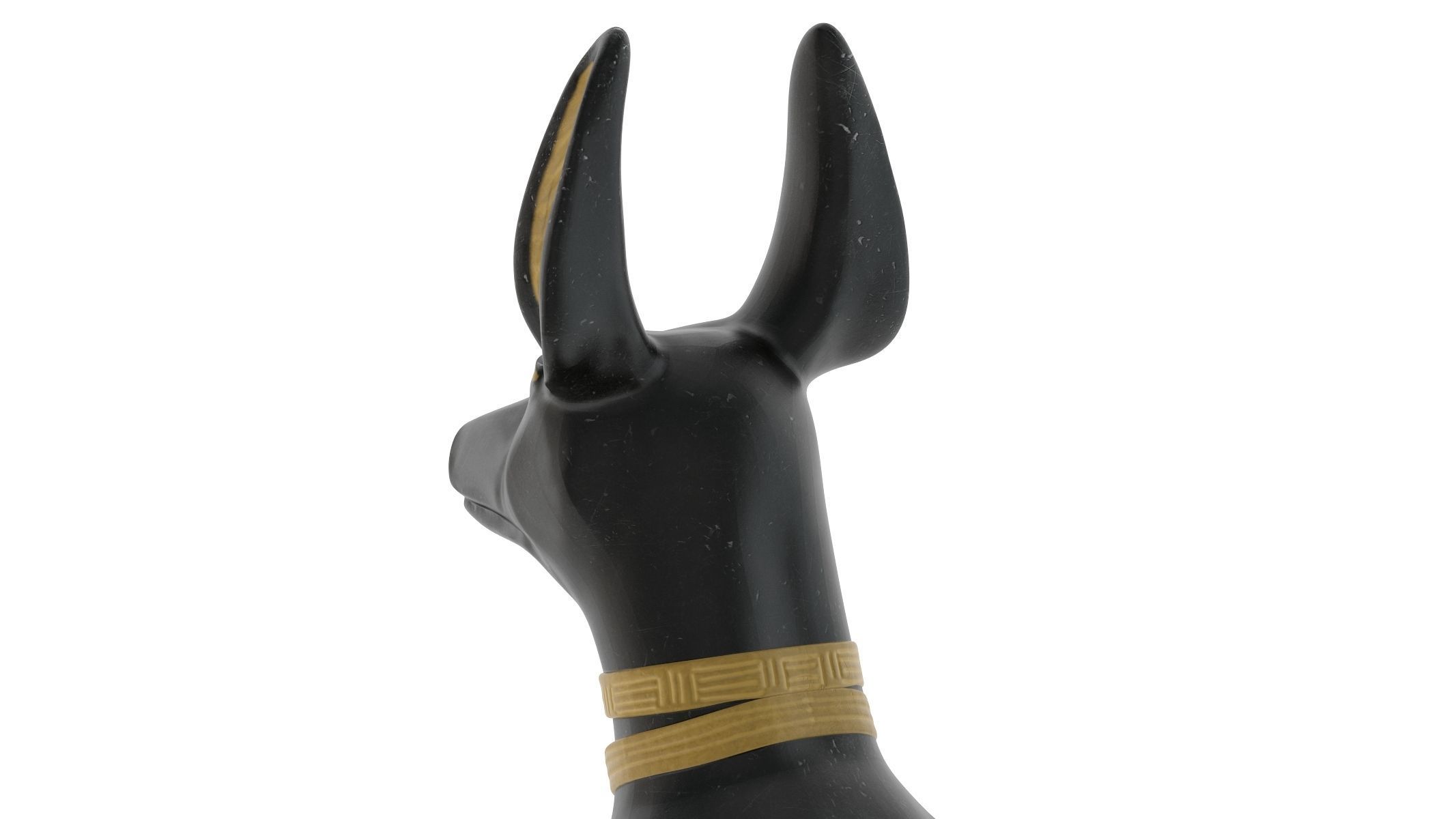 Egyptian God Anubis Dog Low-poly 3D model_7