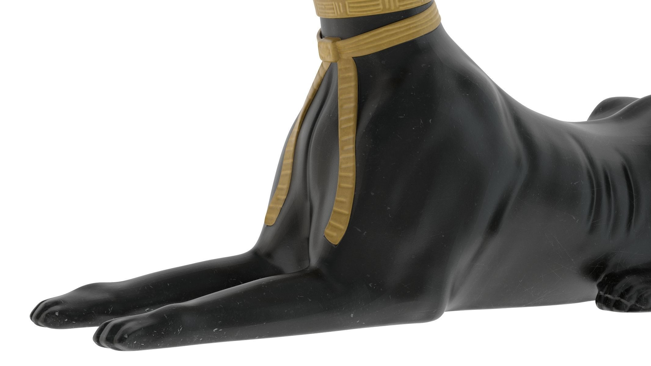 Egyptian God Anubis Dog Low-poly 3D model_8
