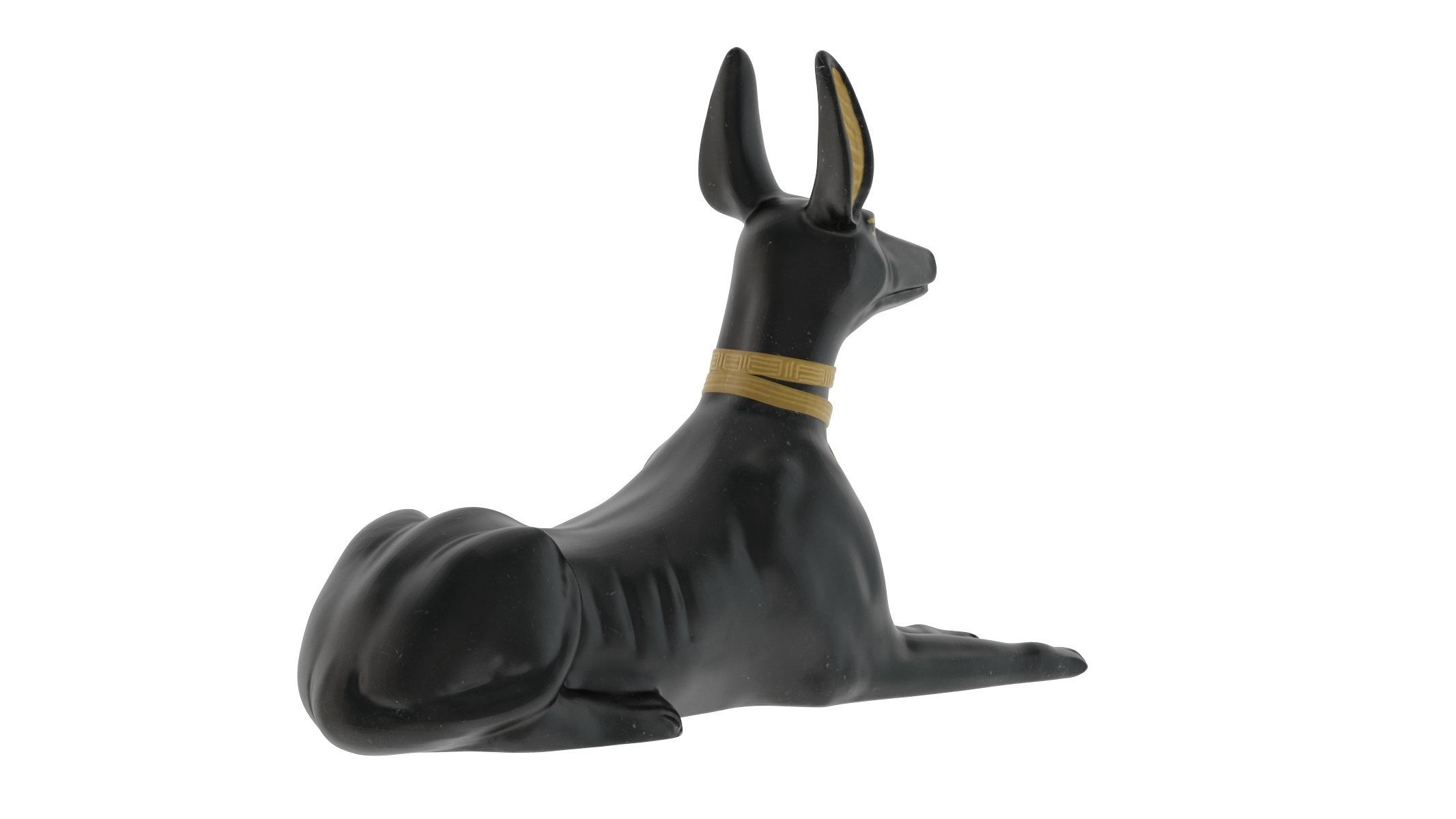 Egyptian God Anubis Dog Low-poly 3D model_1