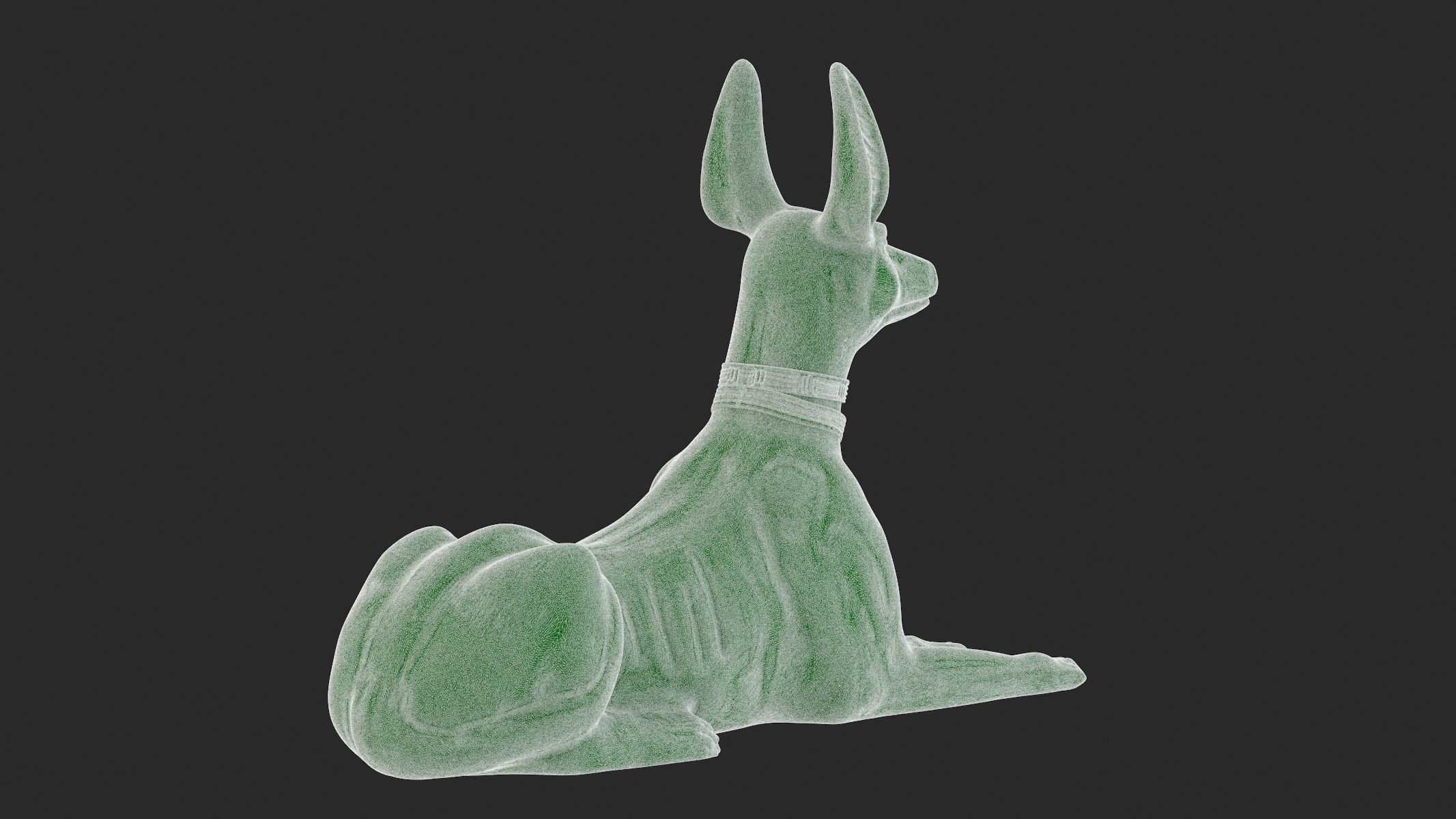 Egyptian God Anubis Dog 3D Print  3D print model_11