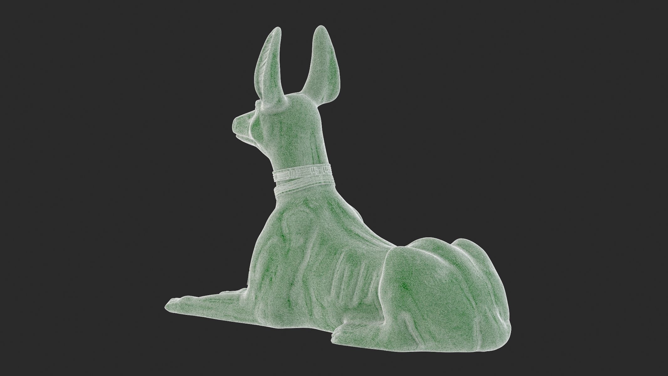 Egyptian God Anubis Dog 3D Print  3D print model_12