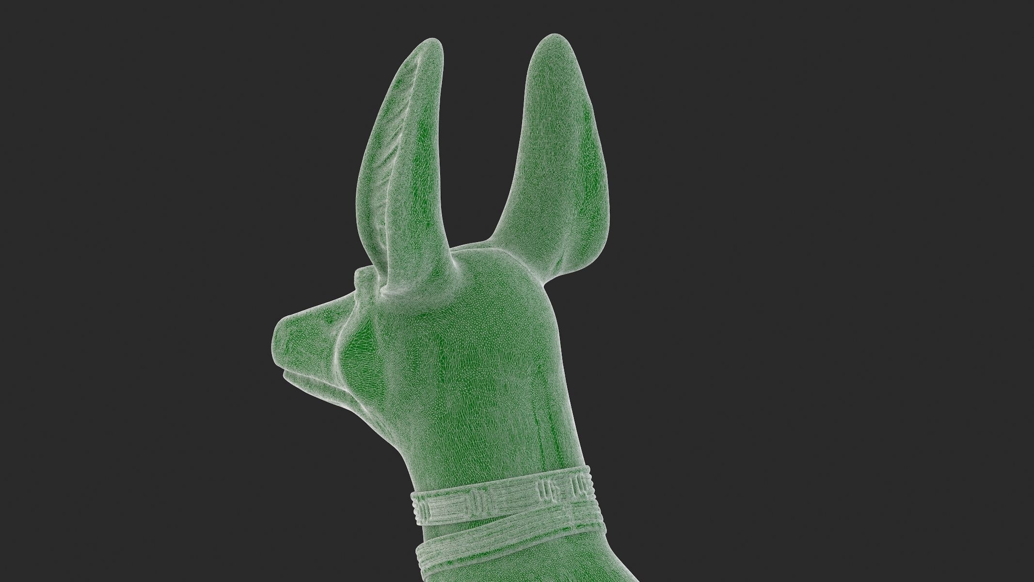 Egyptian God Anubis Dog 3D Print  3D print model_17