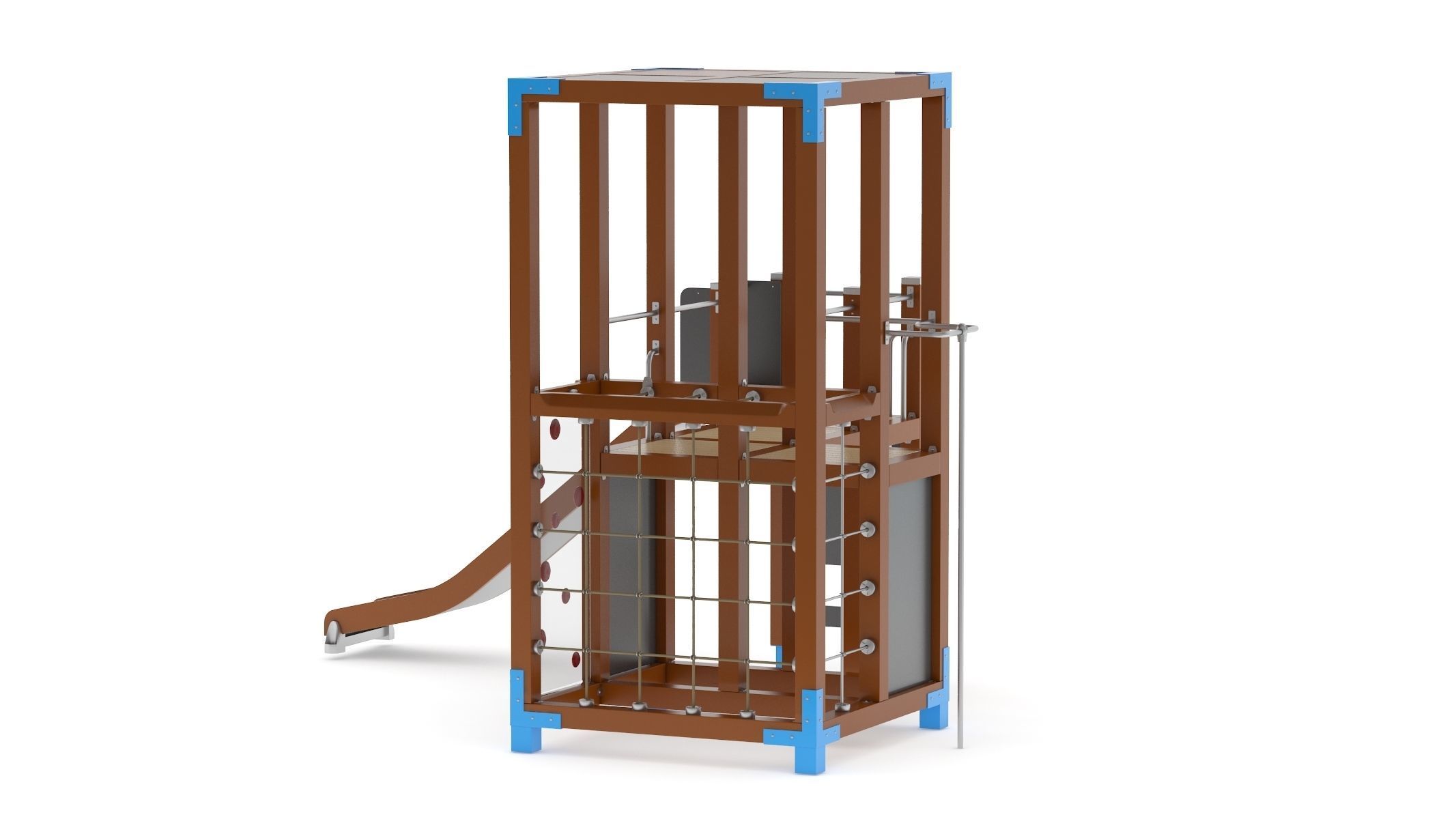 Lappset Halo Solo Play Tower 3D model_4